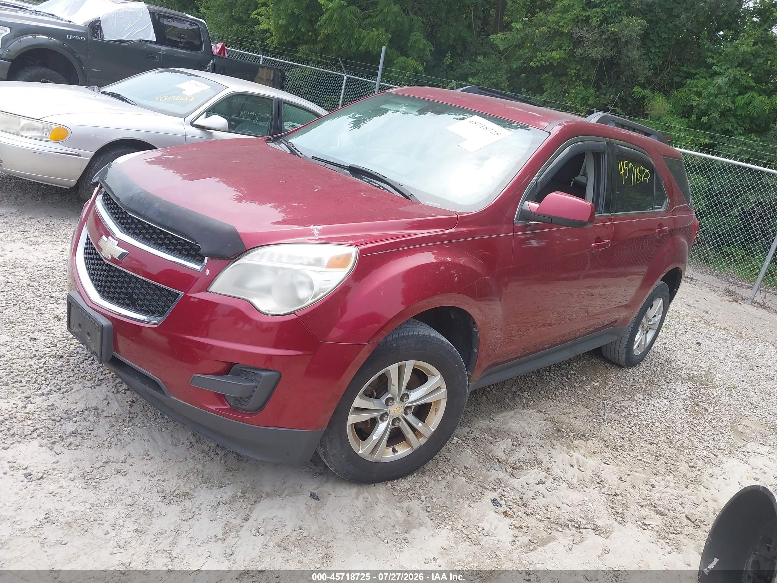 2011 Chevrolet Equinox Lt W/1lt Red vin: 2CNALDEC5B6414824