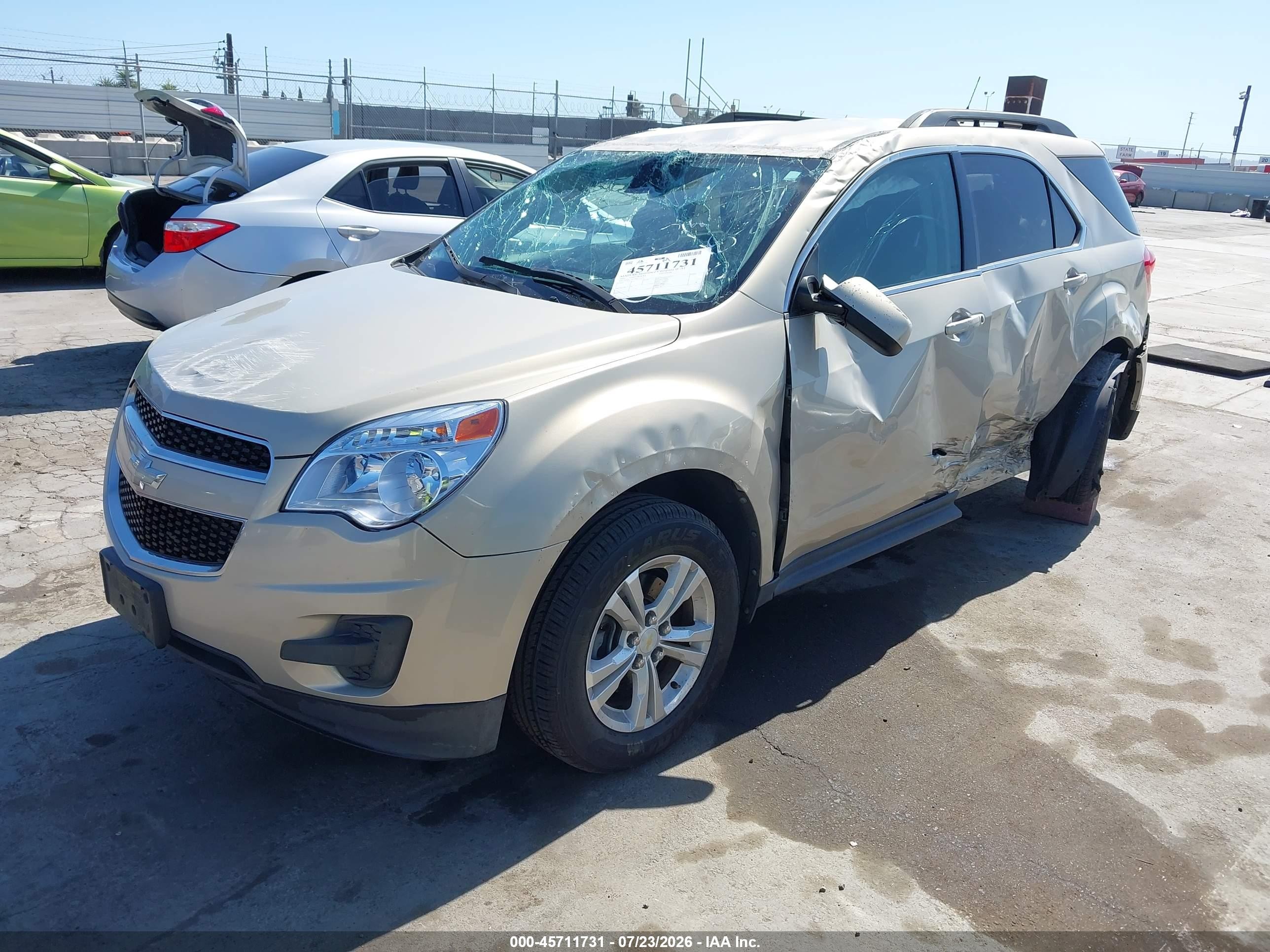 2011 Chevrolet Equinox Lt W/1lt Бежевый vin: 2CNALDEC6B6253979