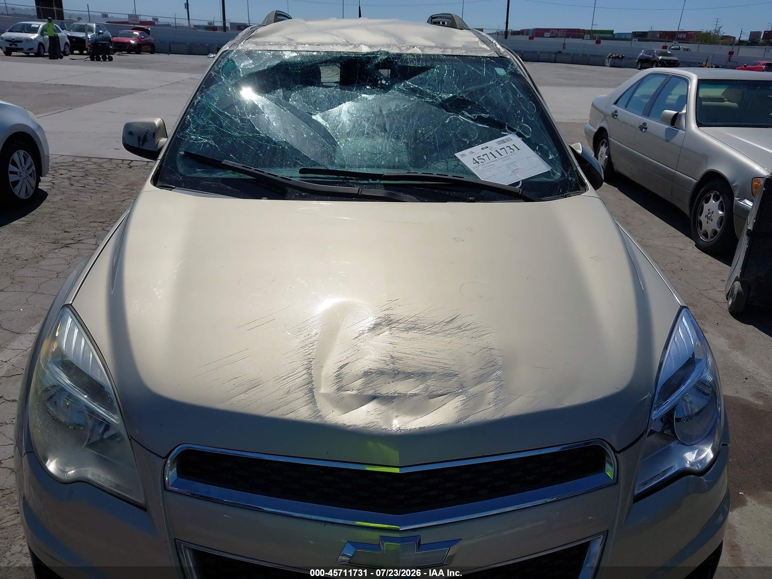 2011 Chevrolet Equinox Lt W/1lt Бежевый vin: 2CNALDEC6B6253979