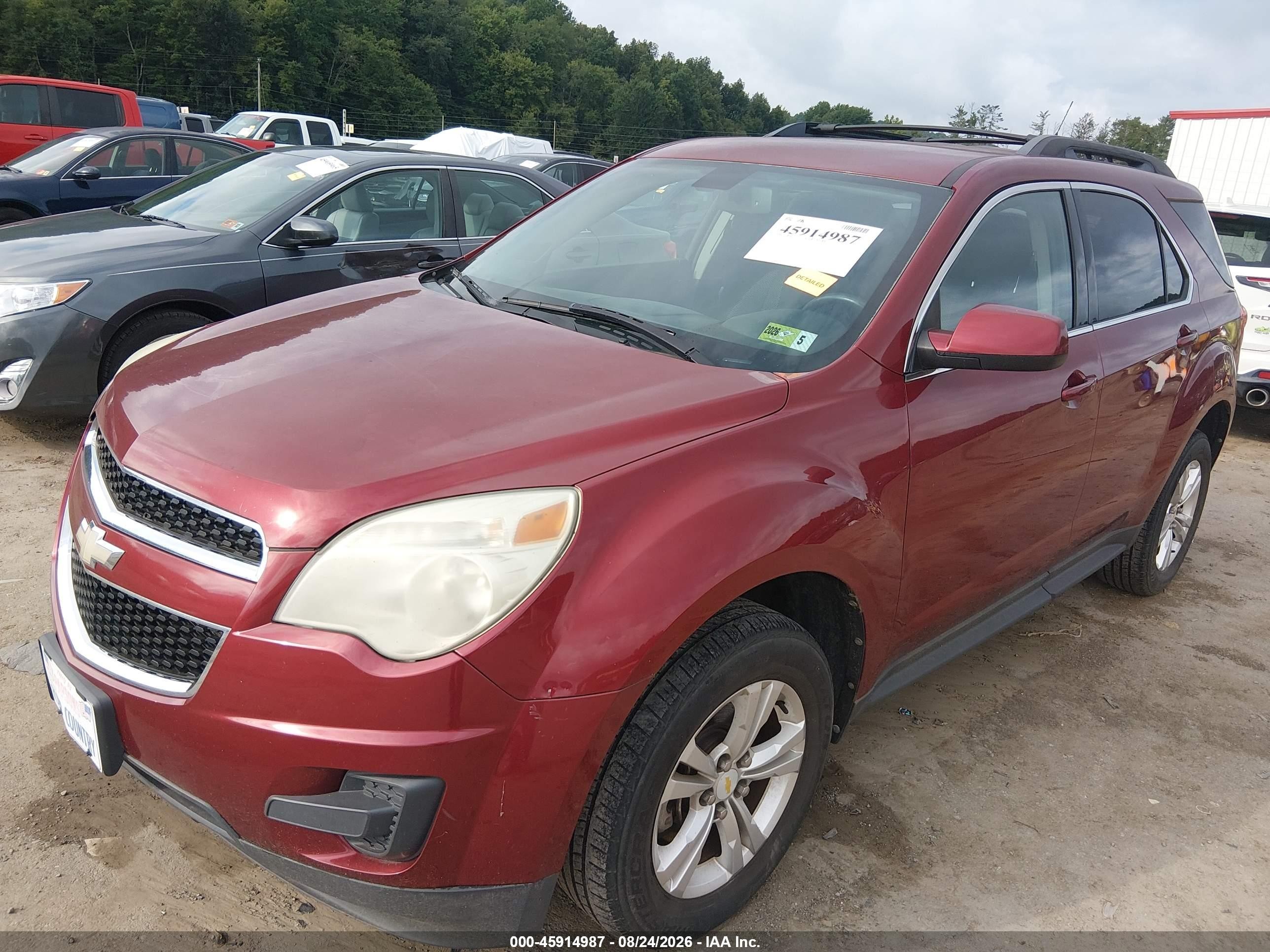 2011 Chevrolet Equinox Lt W/1lt Maroon vin: 2CNALDEC7B6323215