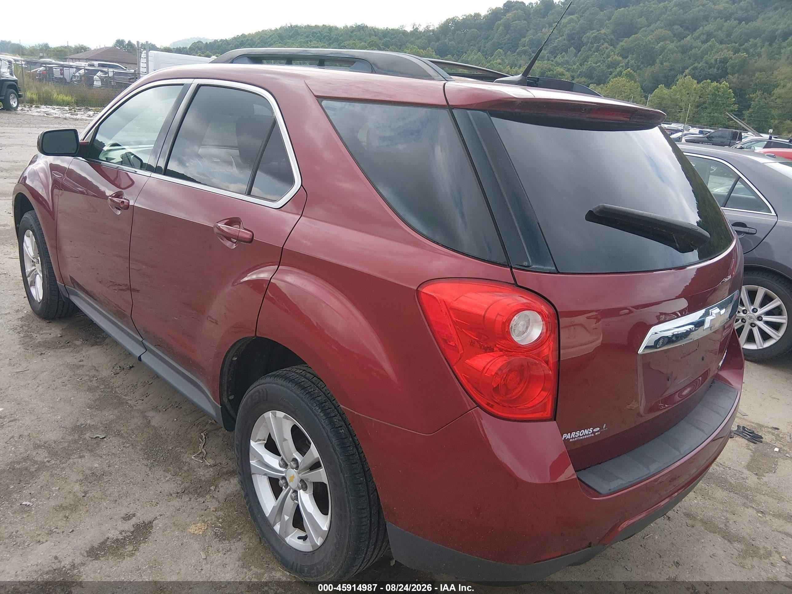 2011 Chevrolet Equinox Lt W/1lt Maroon vin: 2CNALDEC7B6323215