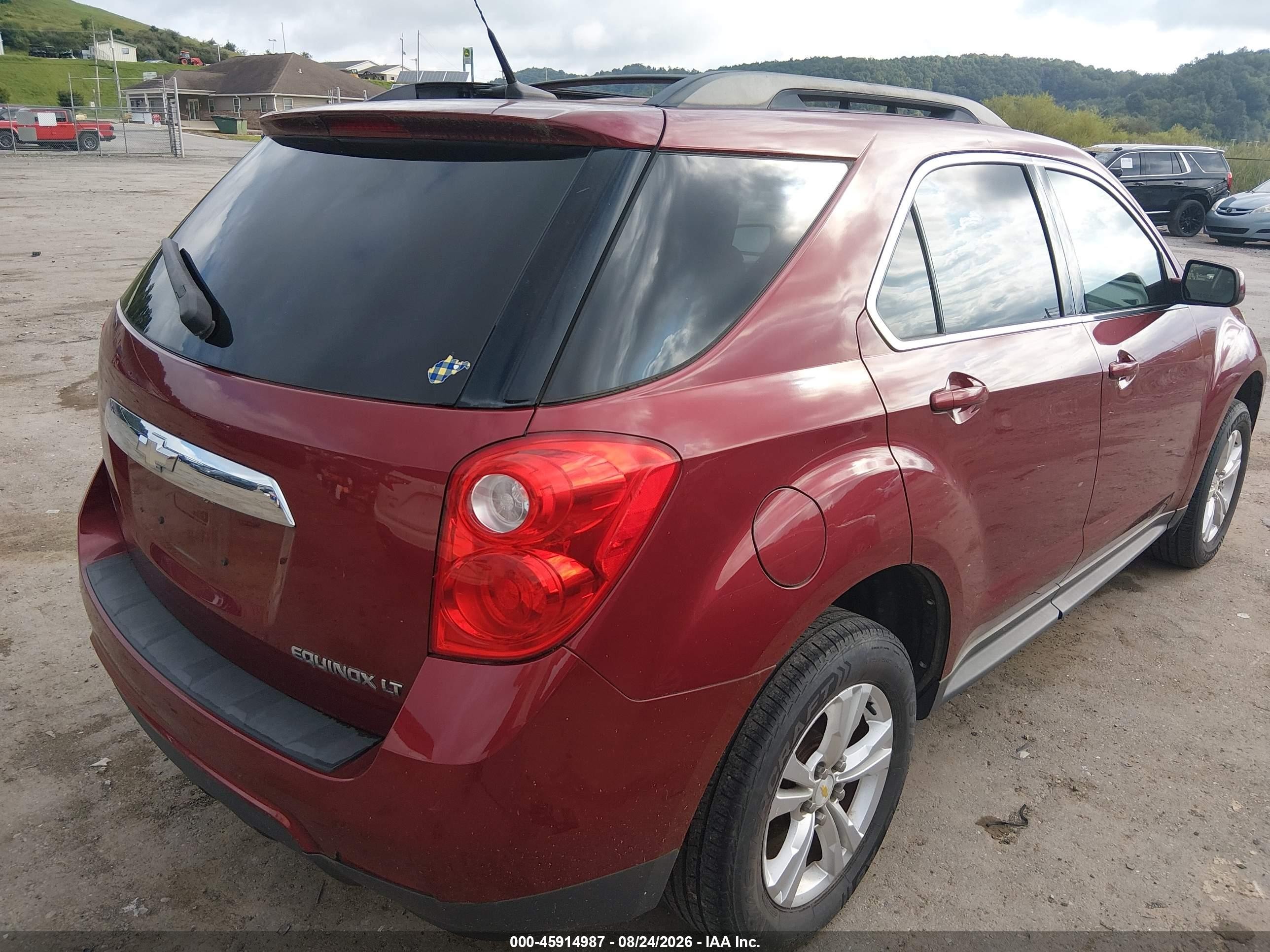 2011 Chevrolet Equinox Lt W/1lt Maroon vin: 2CNALDEC7B6323215
