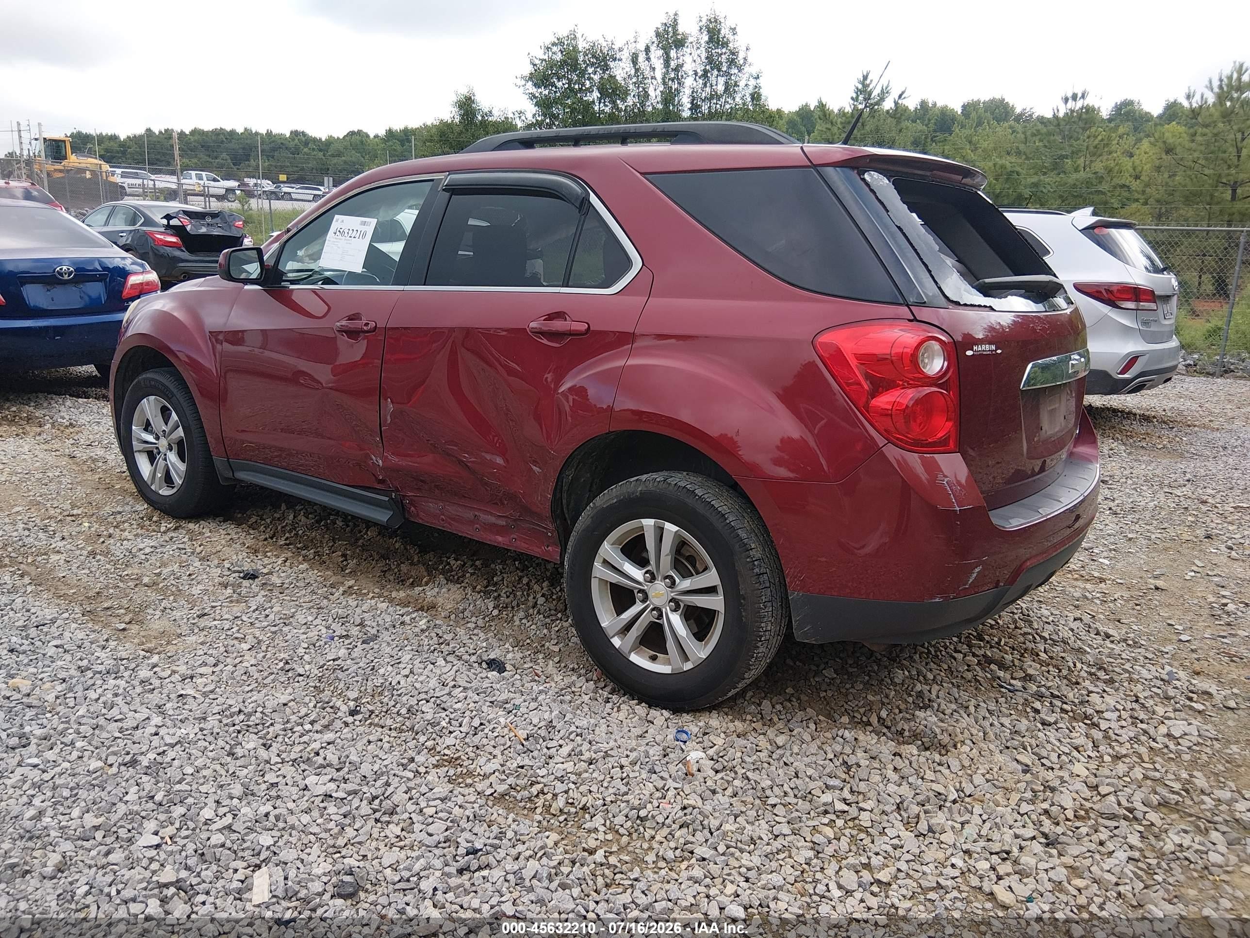 2011 Chevrolet Equinox Lt W/1lt Красный vin: 2CNALDEC8B6217825