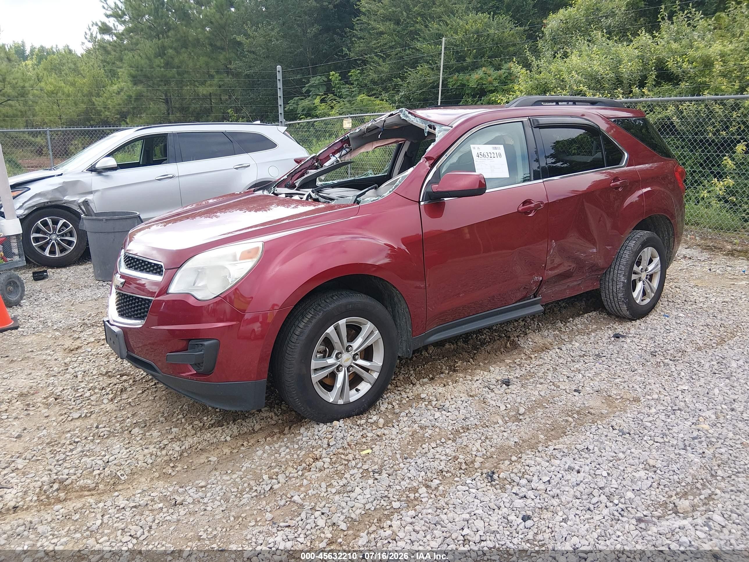 2011 Chevrolet Equinox Lt W/1lt Красный vin: 2CNALDEC8B6217825