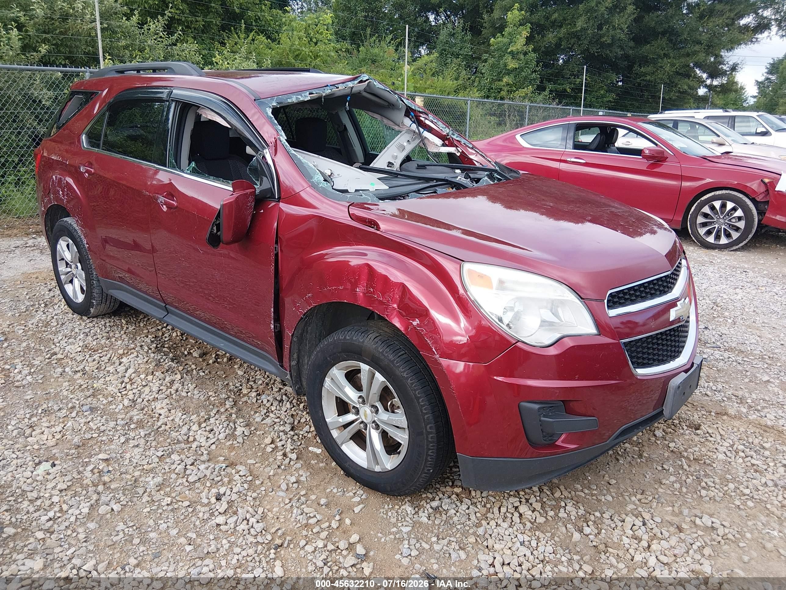 2011 Chevrolet Equinox Lt W/1lt Красный vin: 2CNALDEC8B6217825