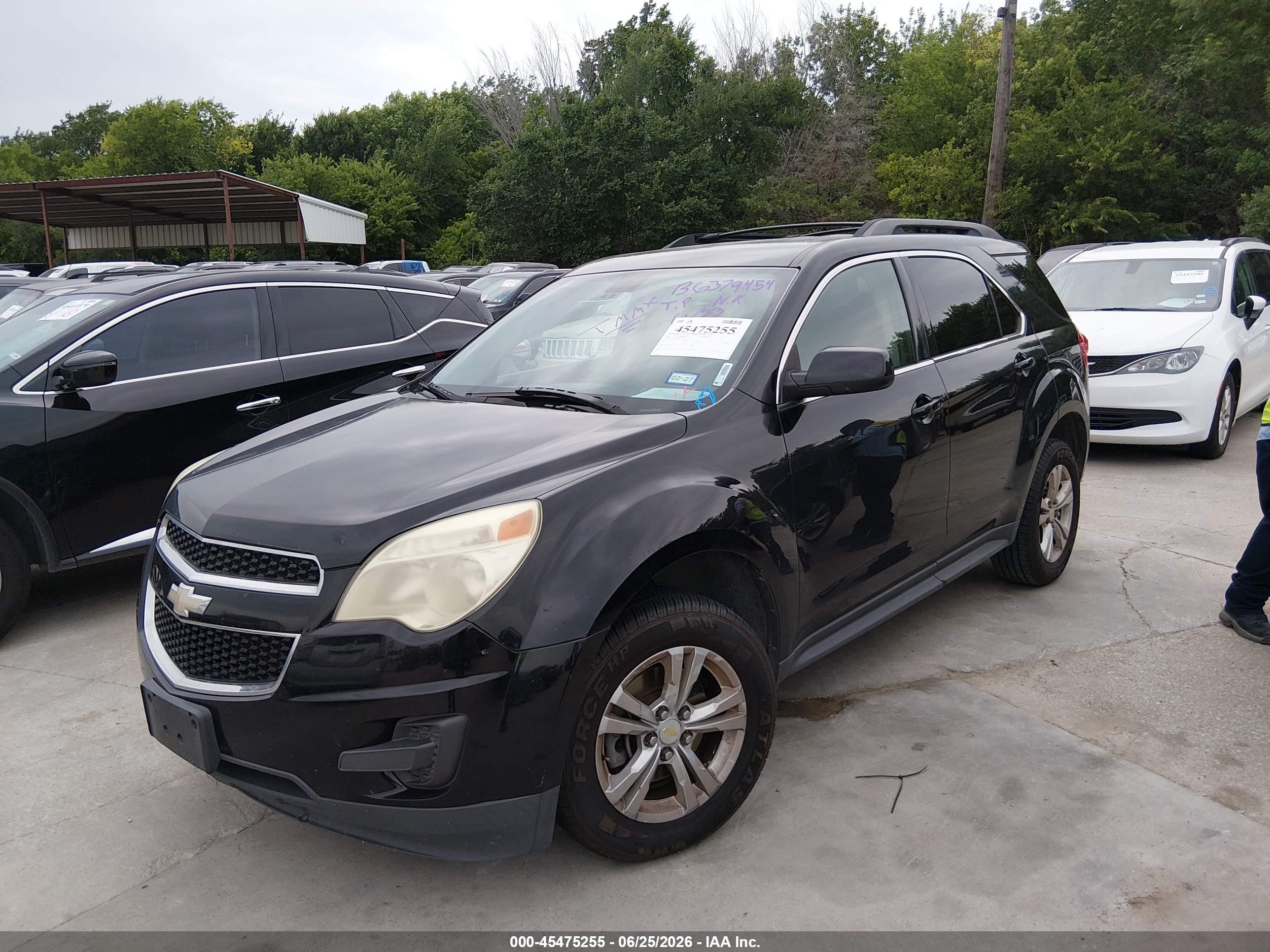 2011 Chevrolet Equinox Lt W/1lt Black vin: 2CNALDEC8B6379454