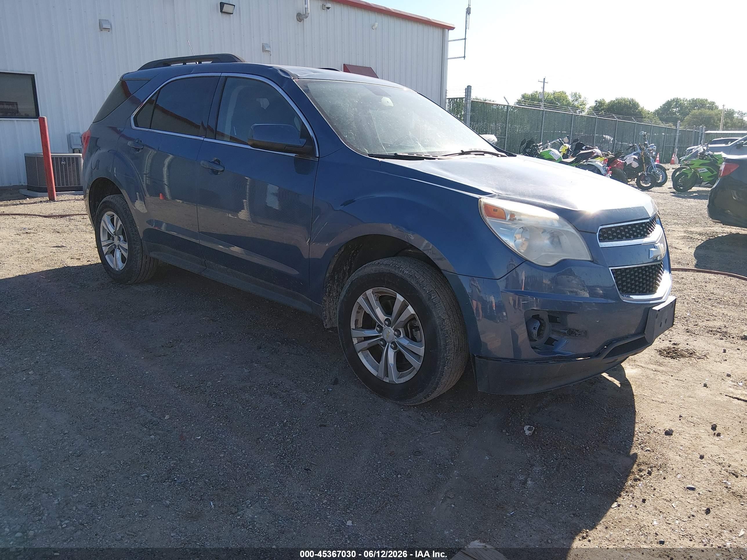 2011 Chevrolet Equinox 1lt Blue vin: 2CNALDEC9B6360234