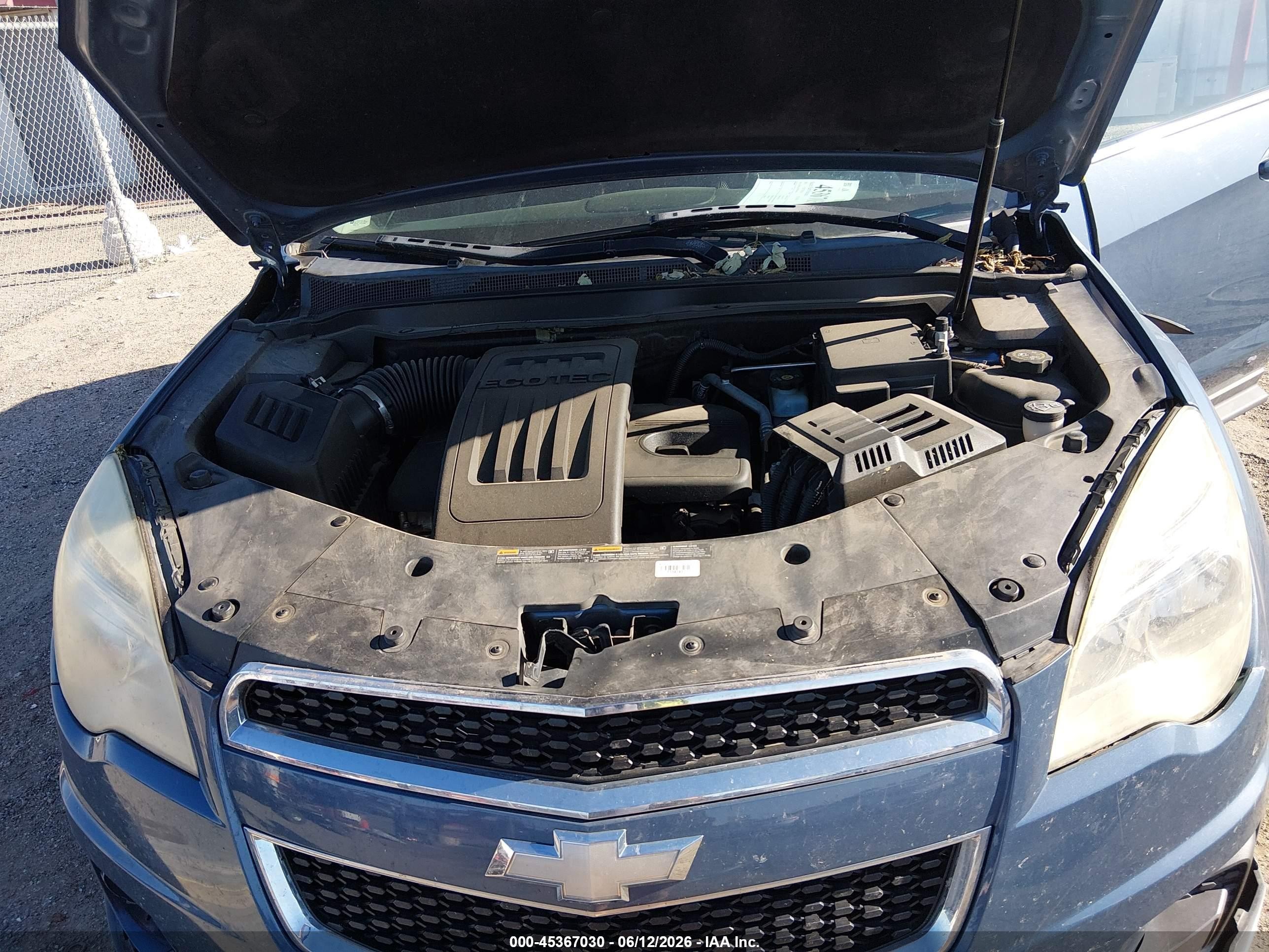 2011 Chevrolet Equinox 1lt Blue vin: 2CNALDEC9B6360234