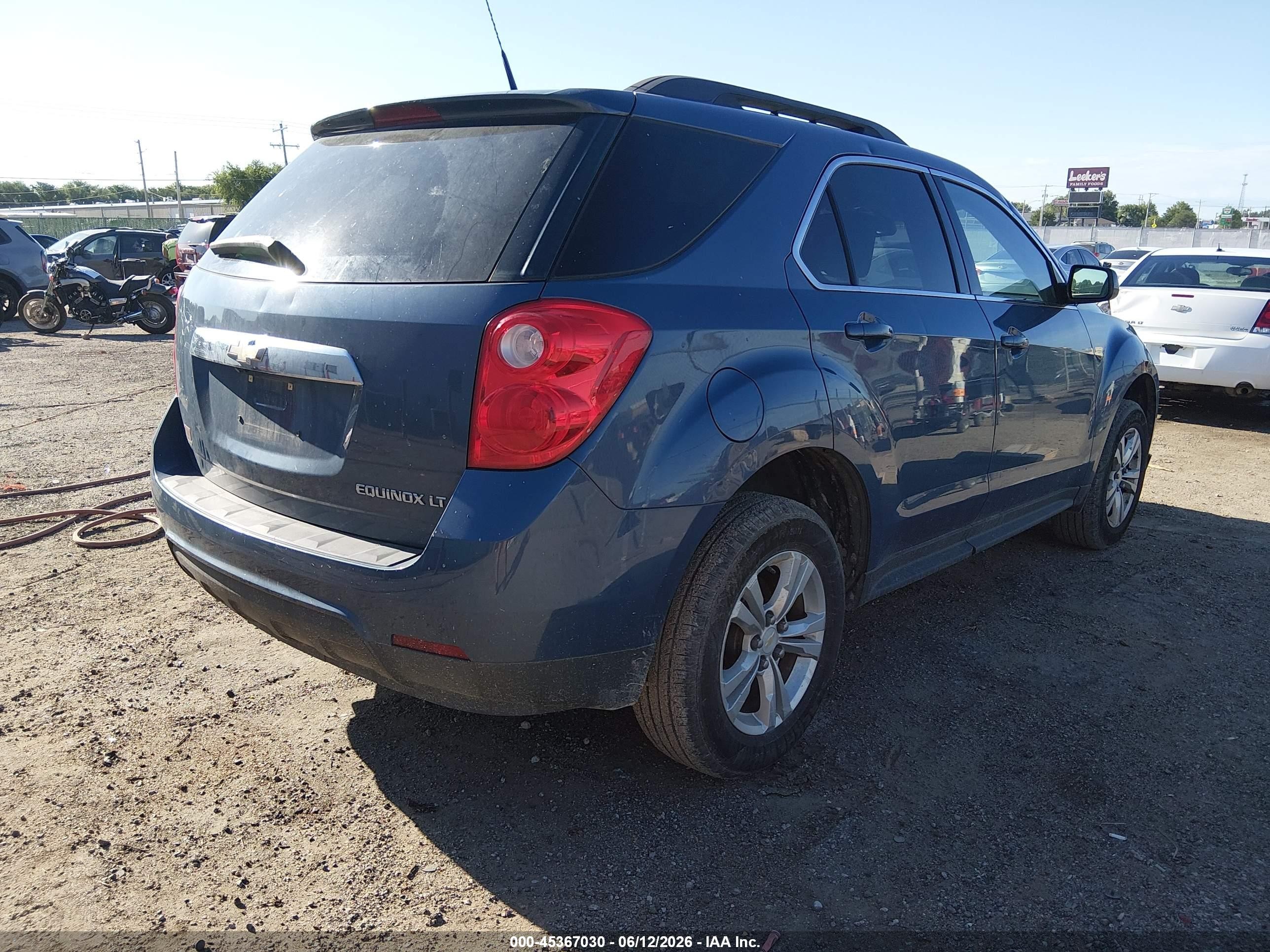 2011 Chevrolet Equinox 1lt Blue vin: 2CNALDEC9B6360234