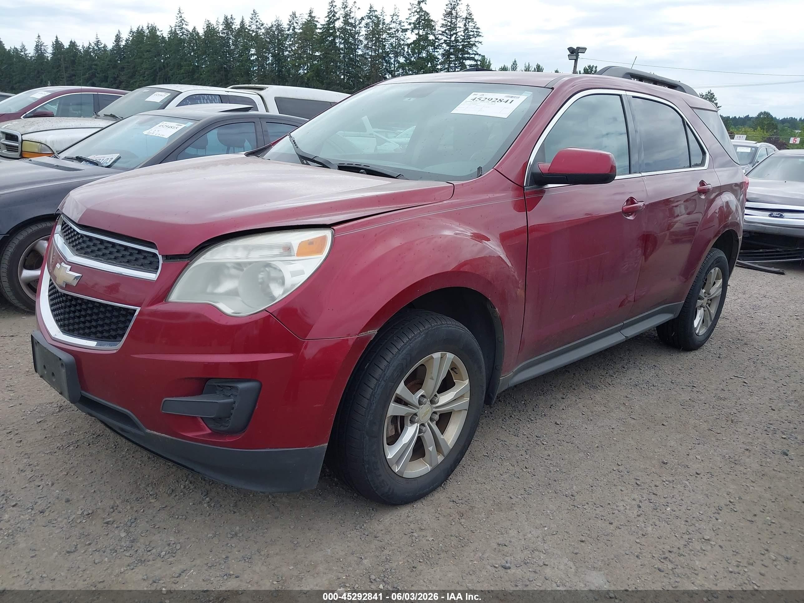 2011 Chevrolet Equinox 1lt Red vin: 2CNALDECXB6240152