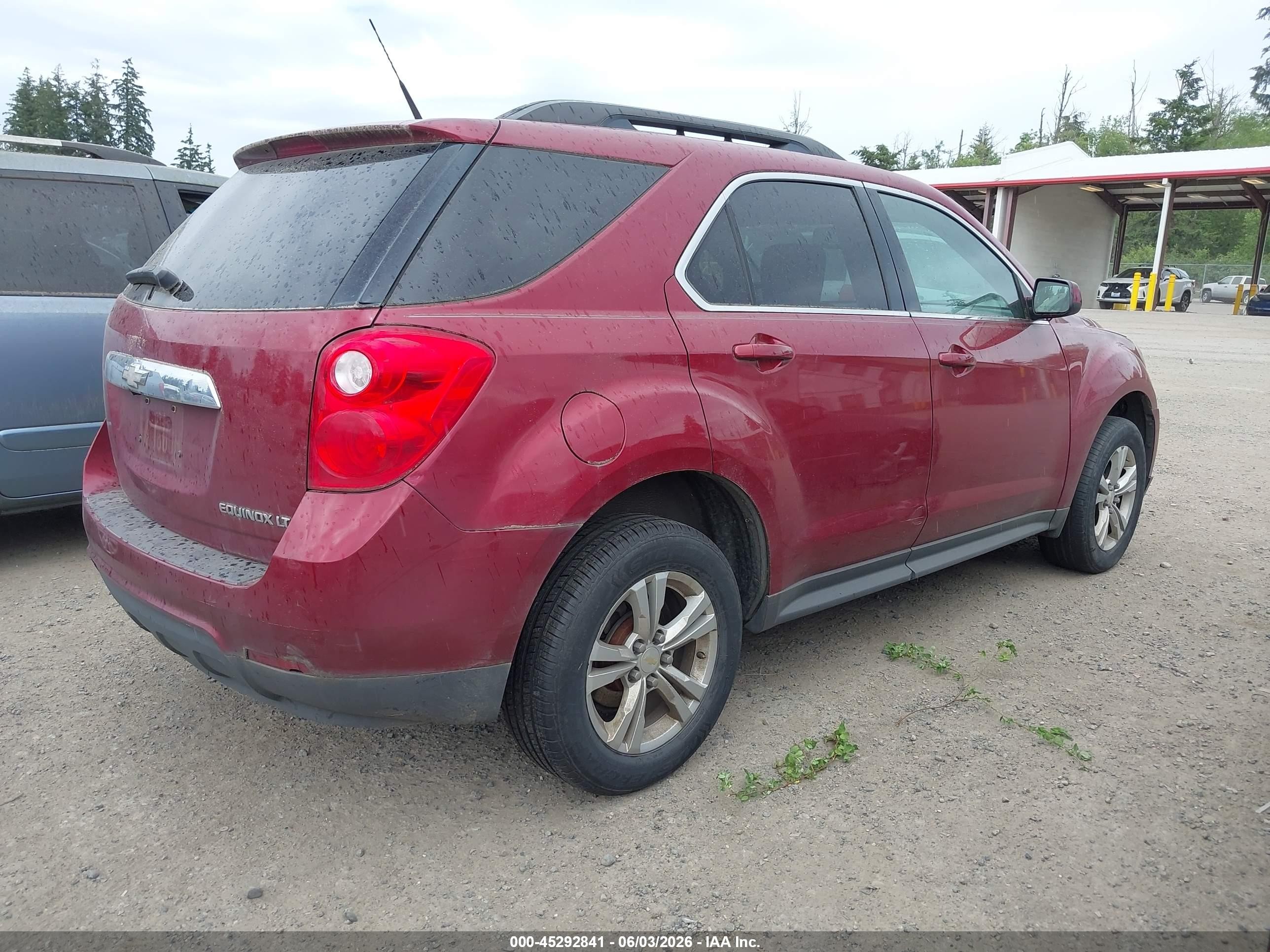 2011 Chevrolet Equinox 1lt Red vin: 2CNALDECXB6240152