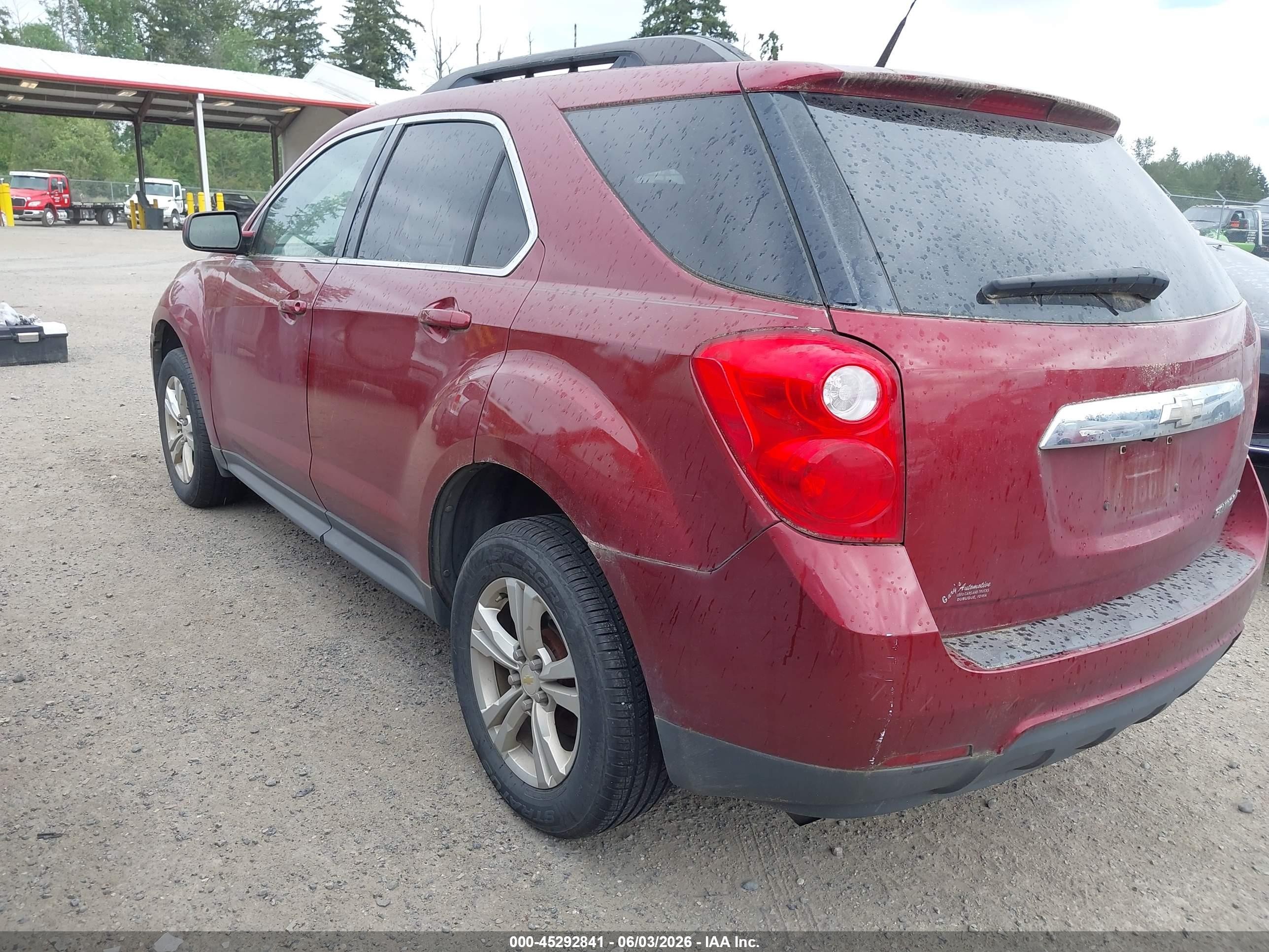 2011 Chevrolet Equinox 1lt Red vin: 2CNALDECXB6240152