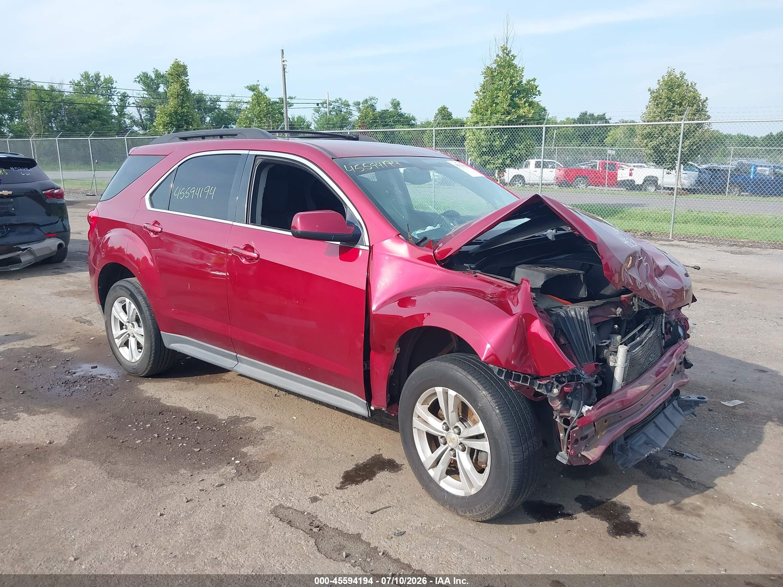 2011 Chevrolet Equinox Lt W/1lt Red vin: 2CNALDECXB6340347