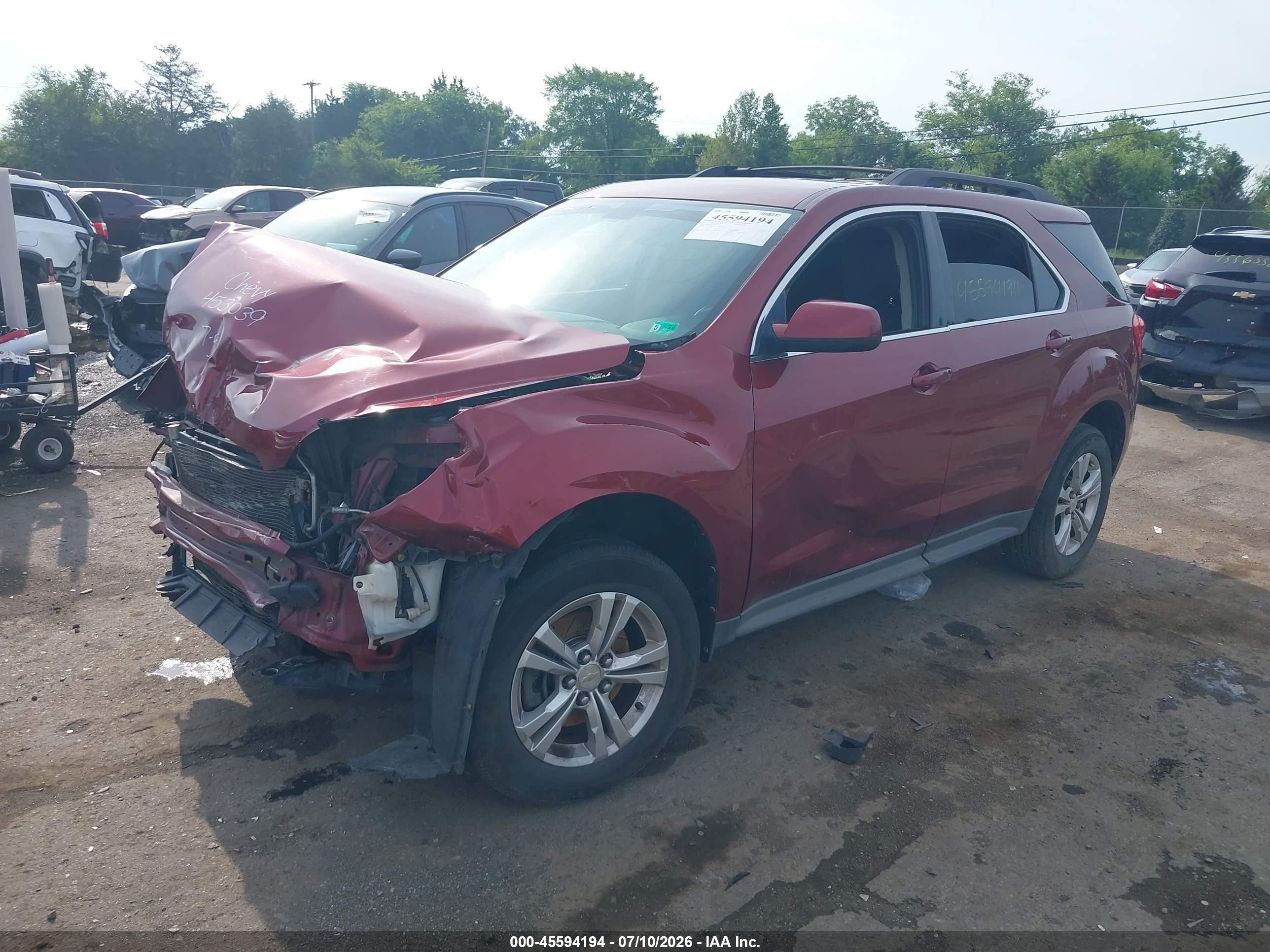 2011 Chevrolet Equinox Lt W/1lt Red vin: 2CNALDECXB6340347
