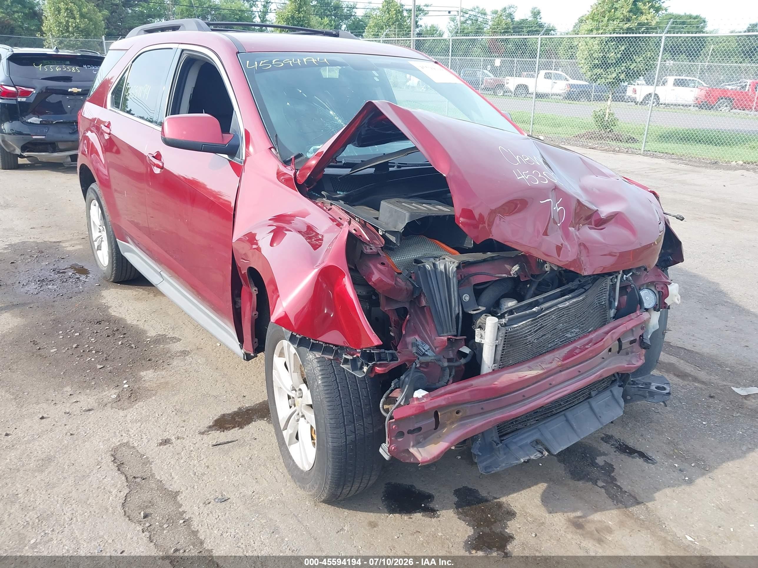 2011 Chevrolet Equinox Lt W/1lt Red vin: 2CNALDECXB6340347