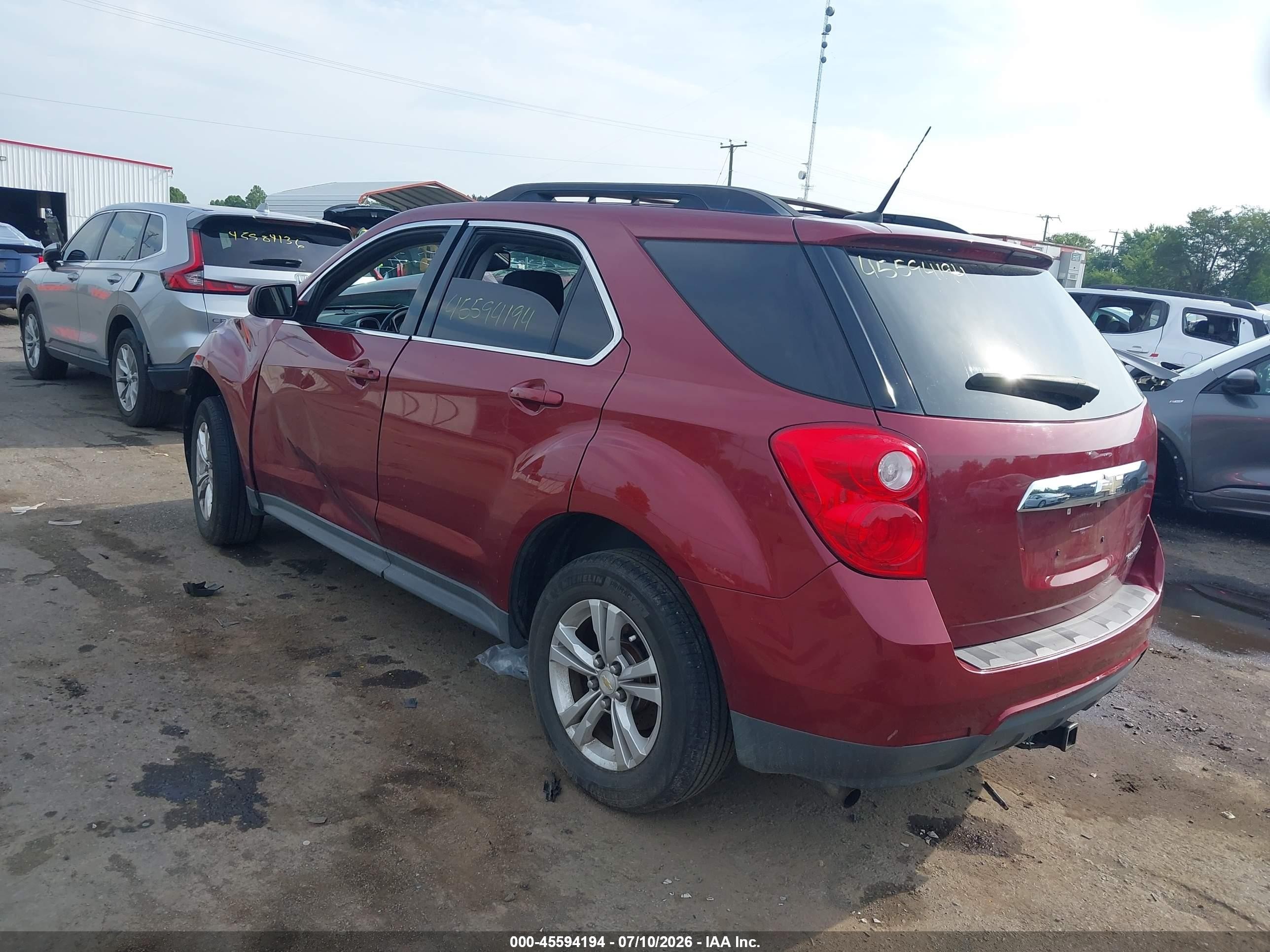 2011 Chevrolet Equinox Lt W/1lt Red vin: 2CNALDECXB6340347