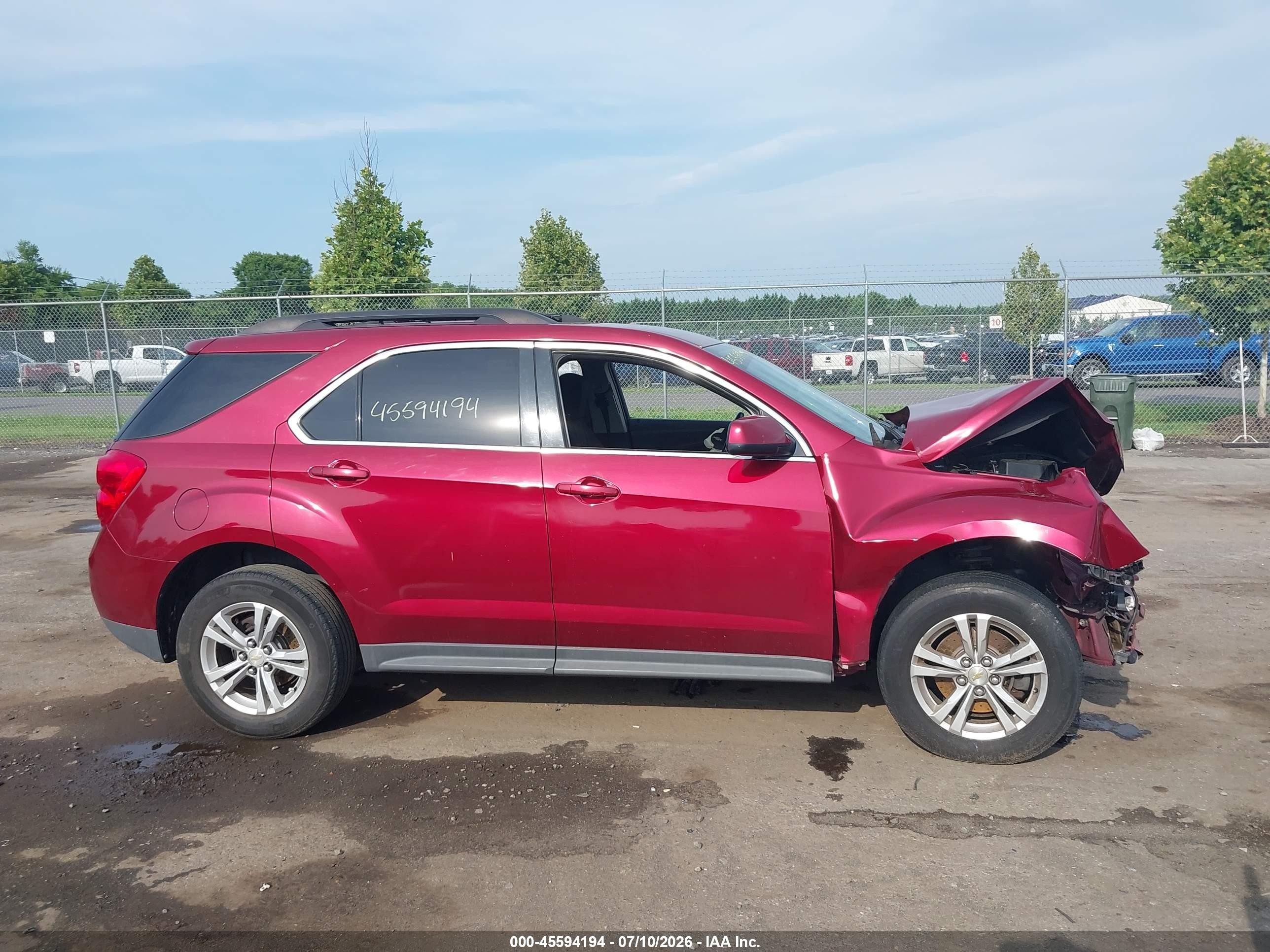 2011 Chevrolet Equinox Lt W/1lt Red vin: 2CNALDECXB6340347