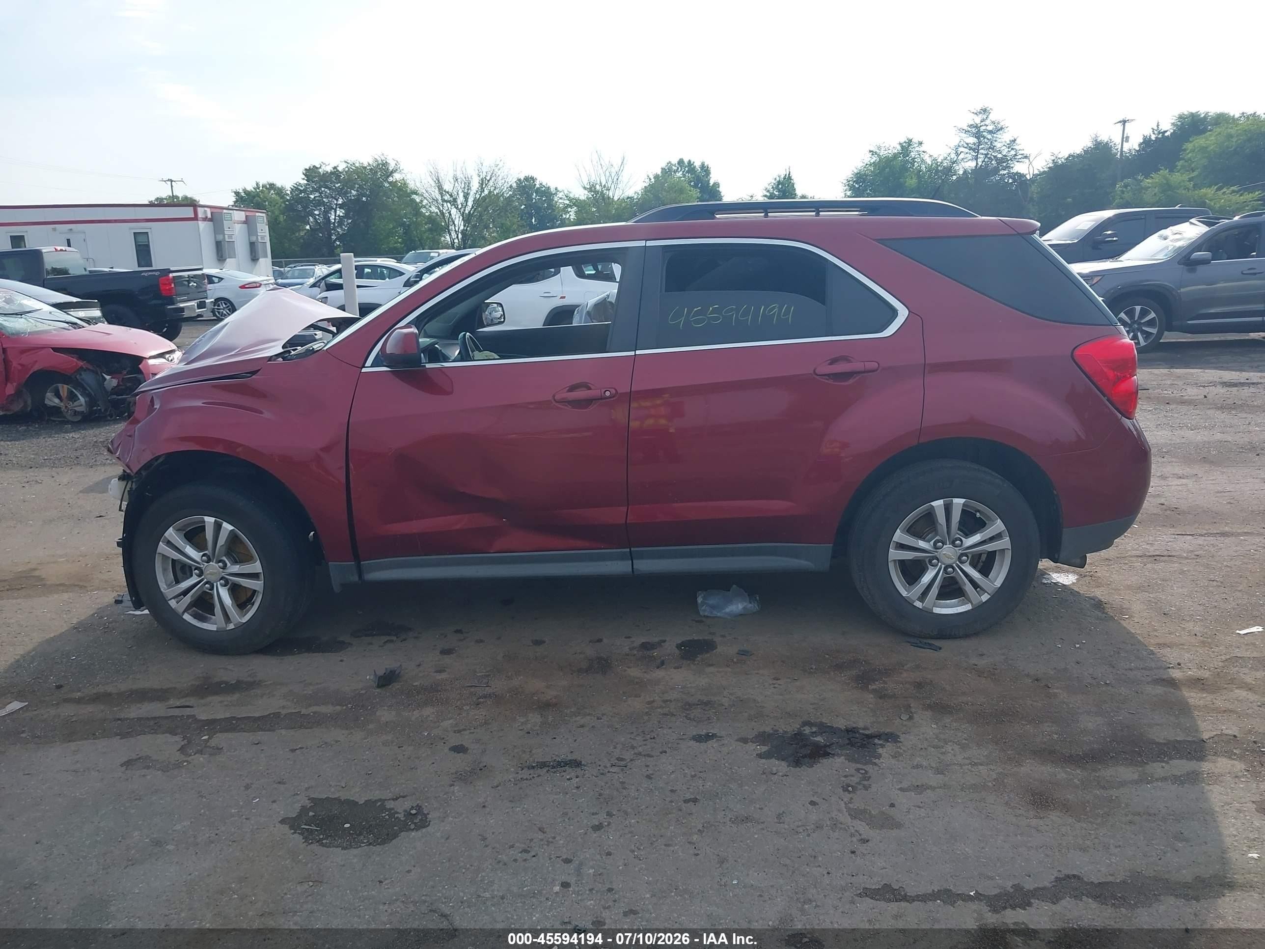 2011 Chevrolet Equinox Lt W/1lt Red vin: 2CNALDECXB6340347