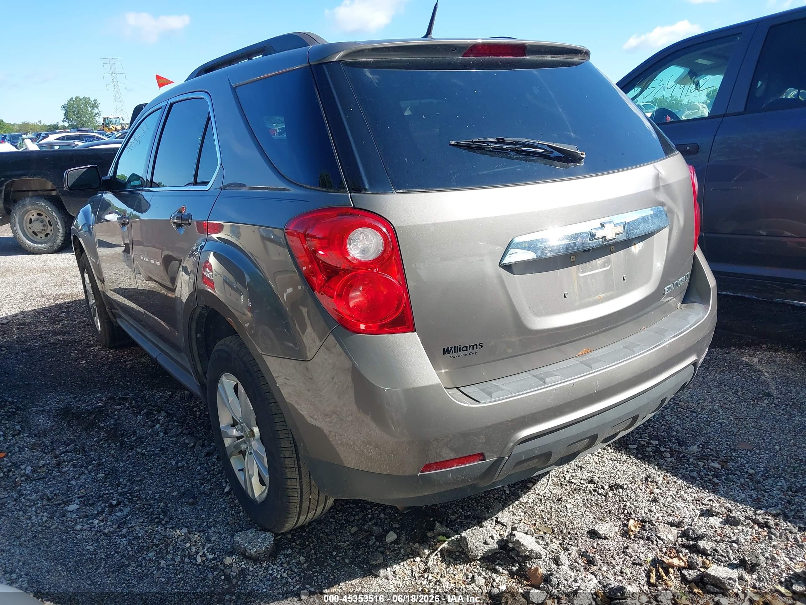 2011 Chevrolet Equinox 1lt Brown vin: 2CNALDECXB6378256