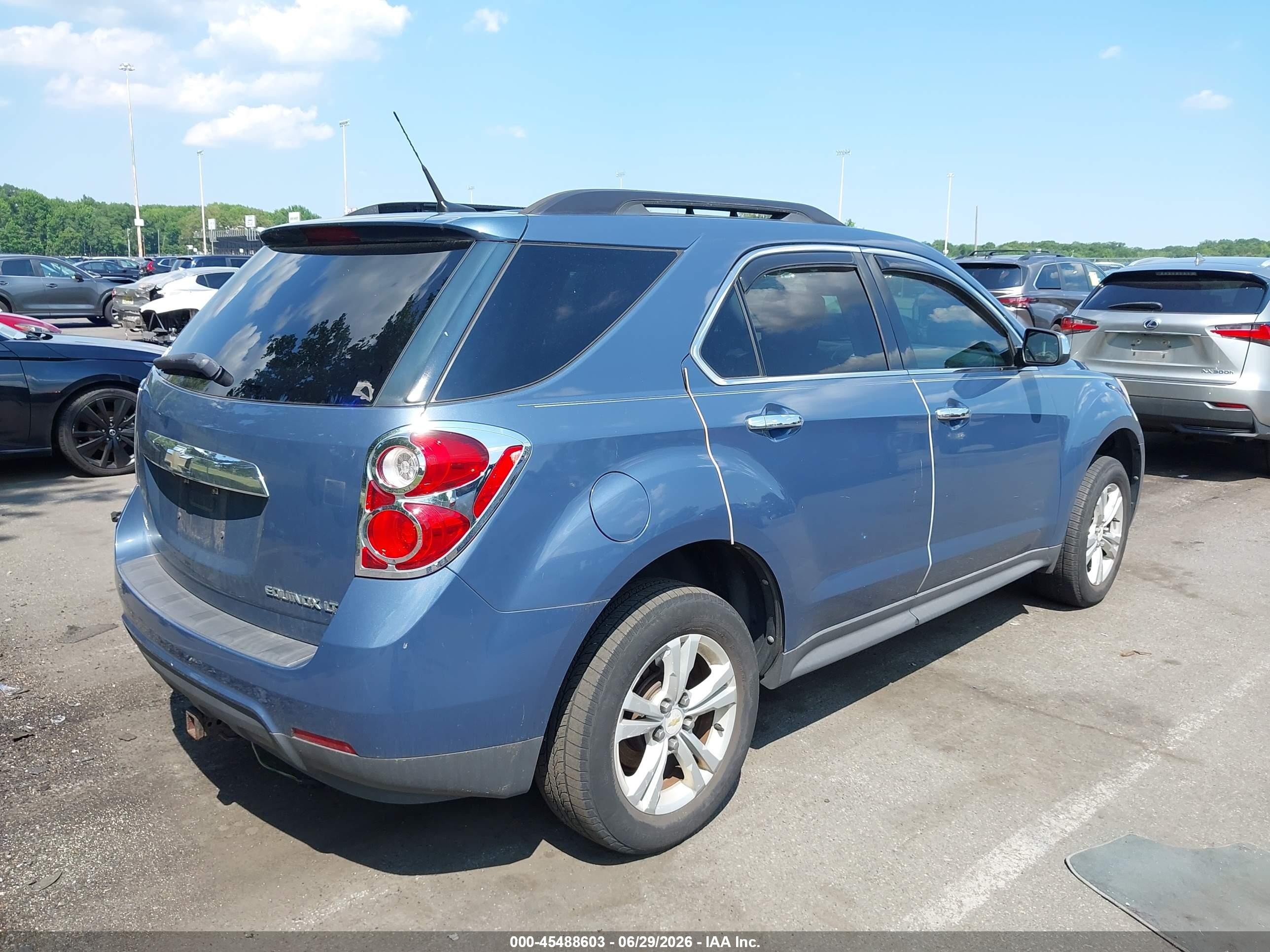2011 Chevrolet Equinox Lt W/1lt Blue vin: 2CNALDECXB6450816