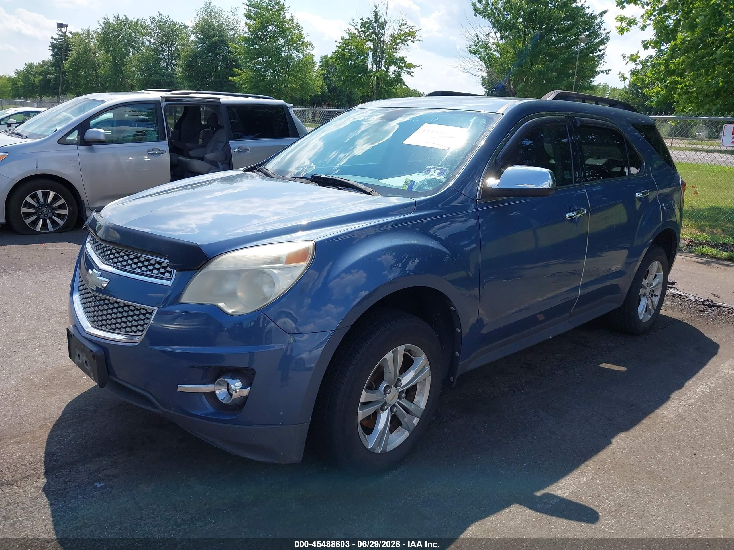 2011 Chevrolet Equinox Lt W/1lt Blue vin: 2CNALDECXB6450816