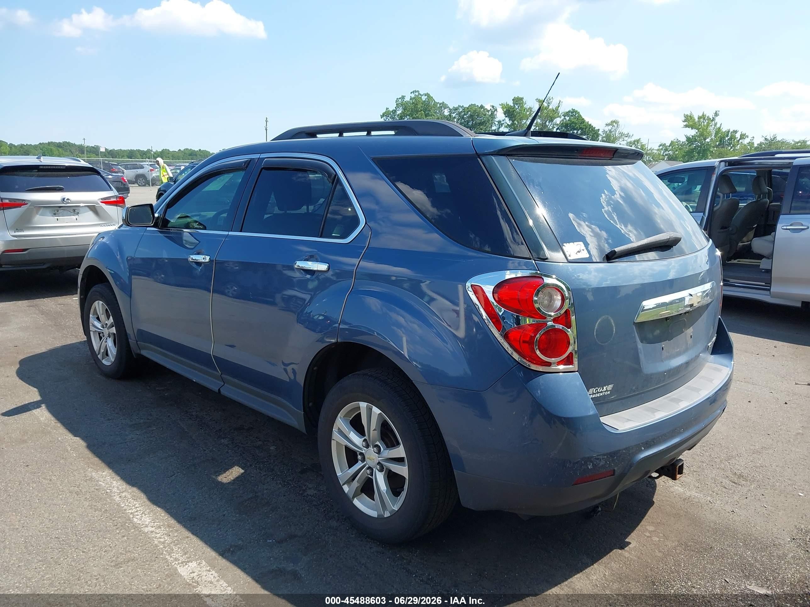 2011 Chevrolet Equinox Lt W/1lt Blue vin: 2CNALDECXB6450816