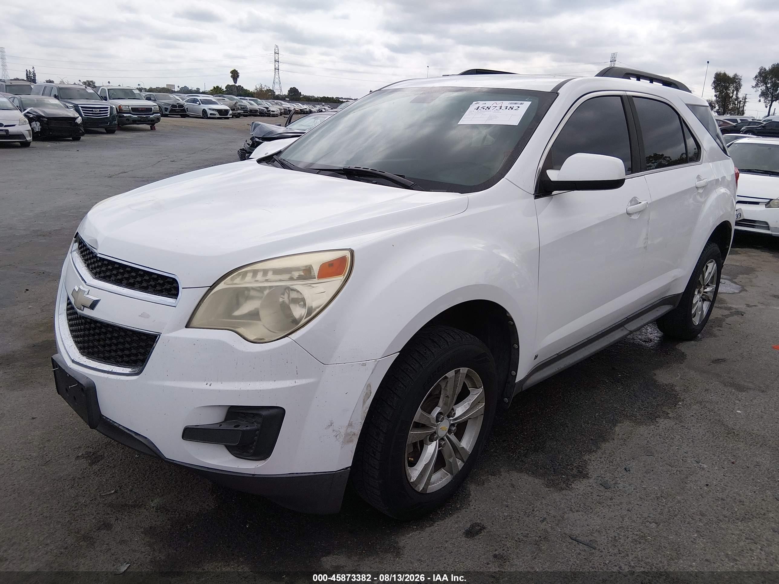 2010 Chevrolet Equinox Lt Белый vin: 2CNALDEW0A6204592