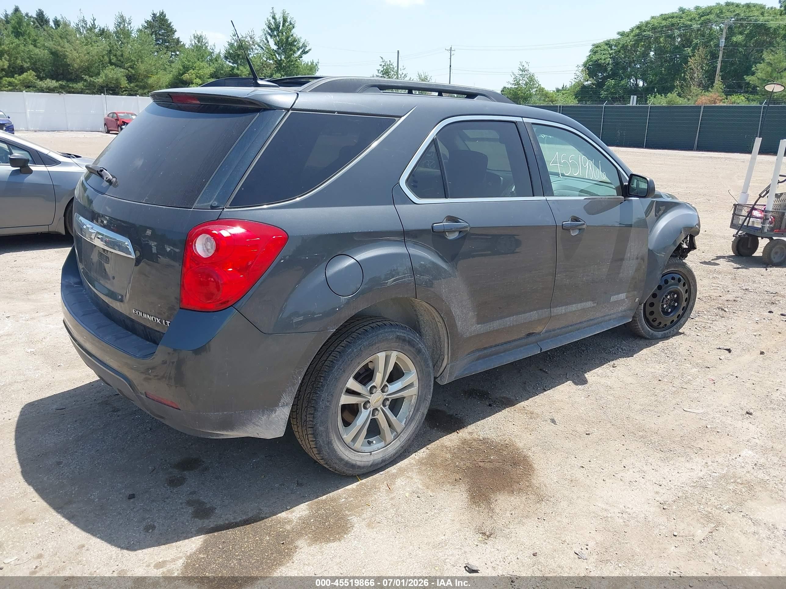2010 Chevrolet Equinox Lt Gray vin: 2CNALDEW0A6220145