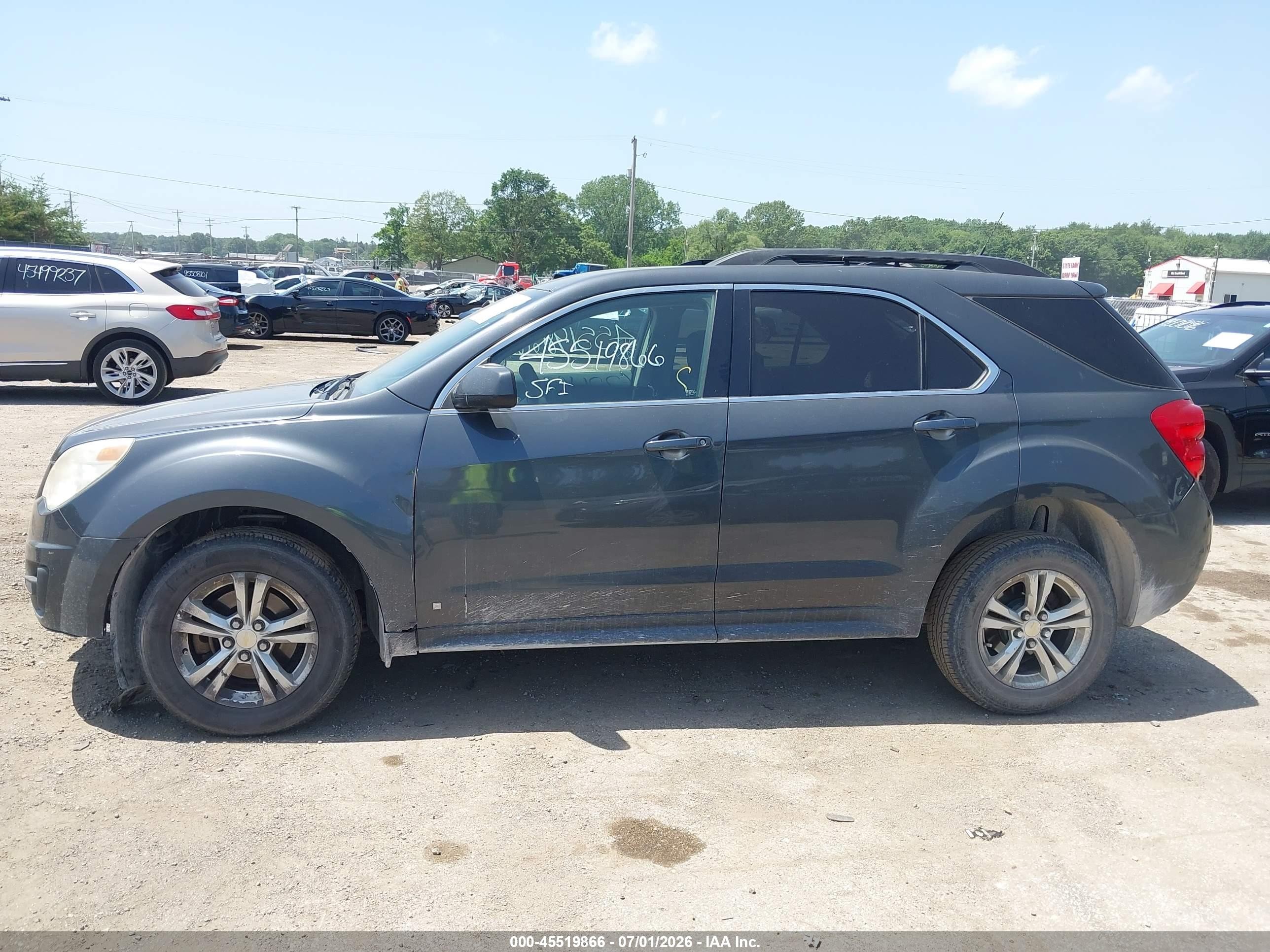 2010 Chevrolet Equinox Lt Gray vin: 2CNALDEW0A6220145