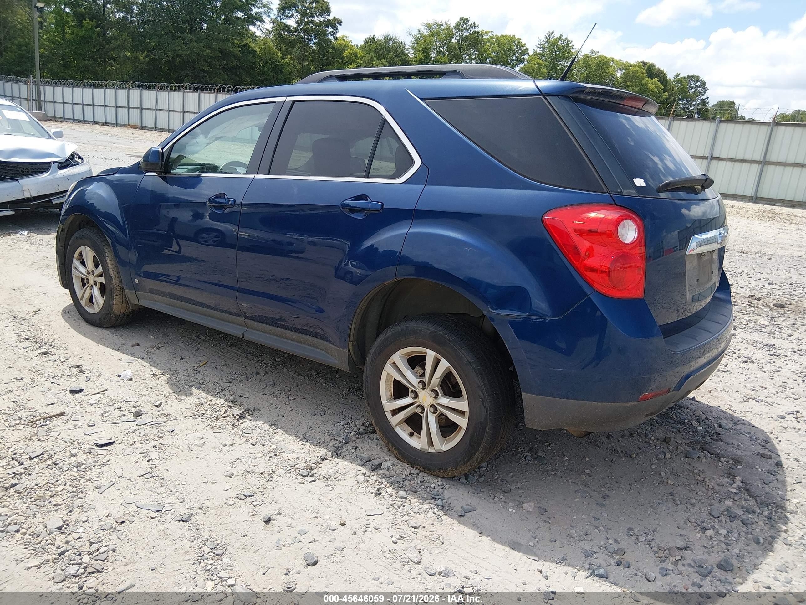 2010 Chevrolet Equinox Lt Blue vin: 2CNALDEW1A6220316