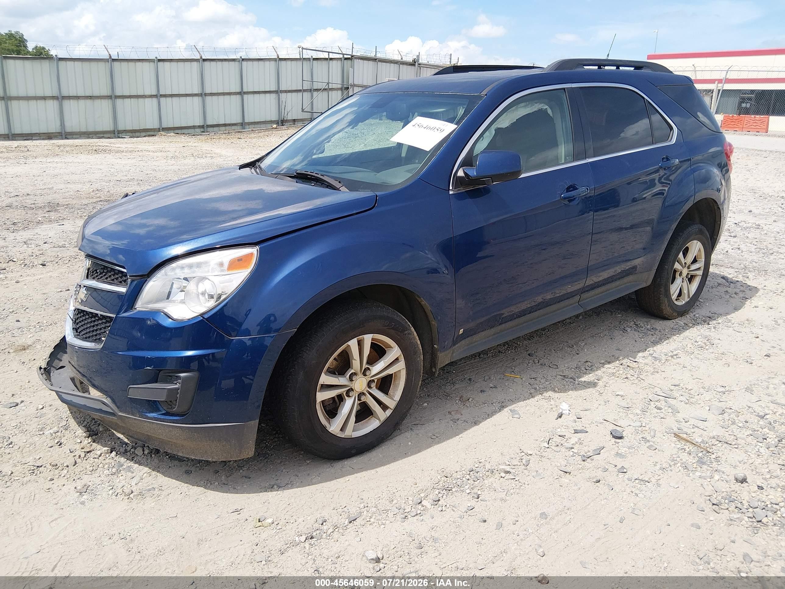2010 Chevrolet Equinox Lt Blue vin: 2CNALDEW1A6220316