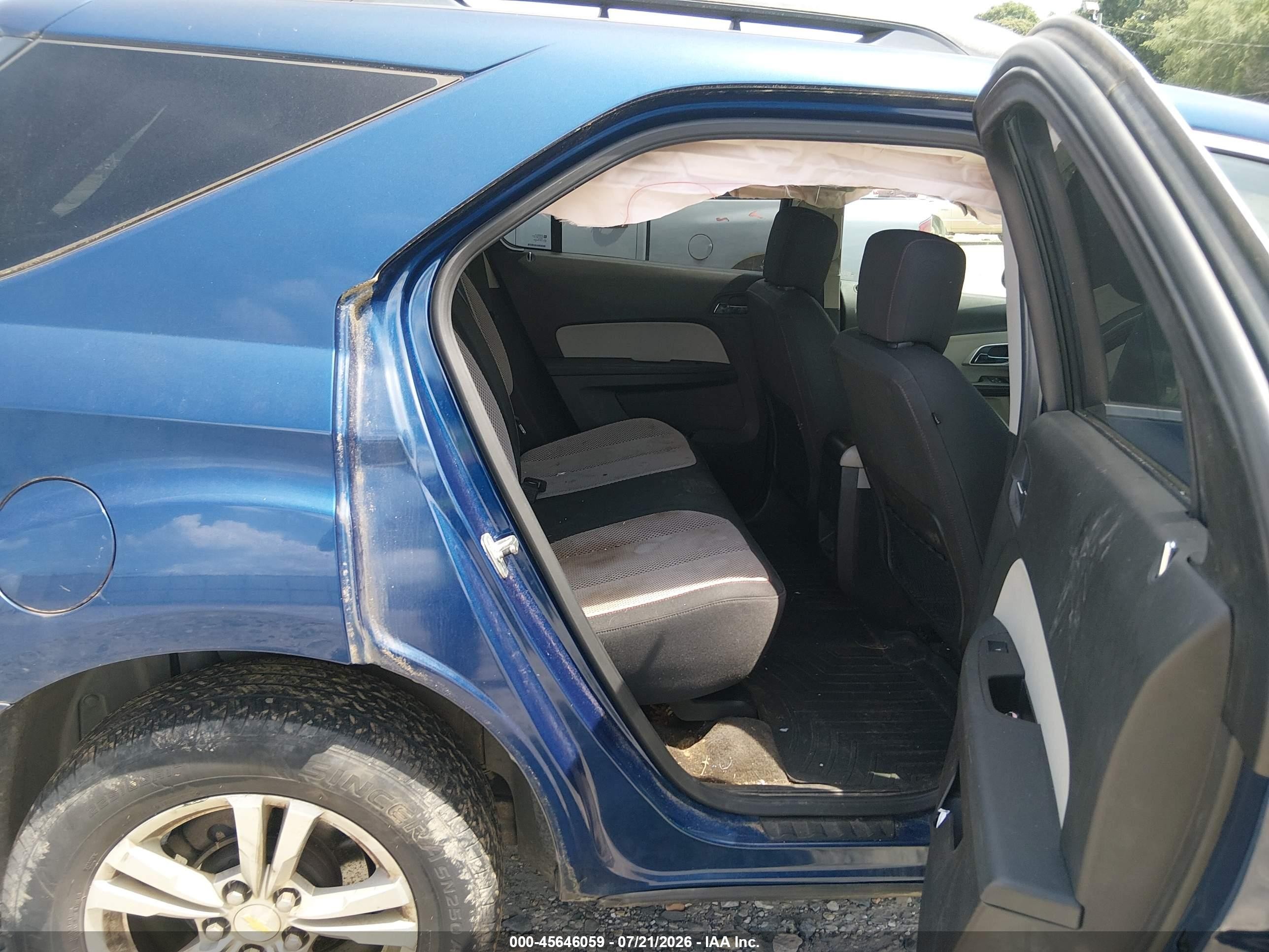 2010 Chevrolet Equinox Lt Blue vin: 2CNALDEW1A6220316