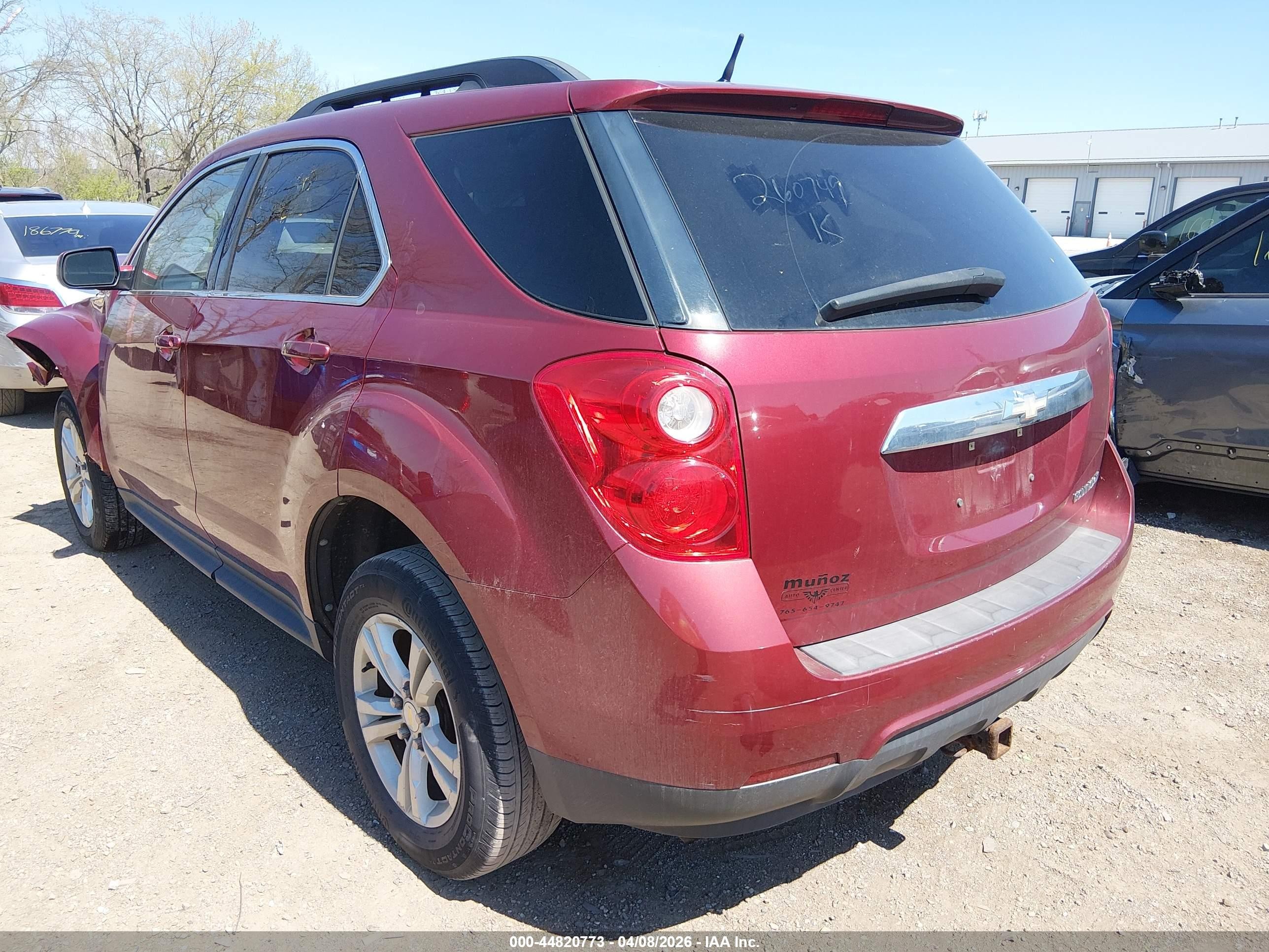 2010 Chevrolet Equinox Lt Red vin: 2CNALDEW1A6260749