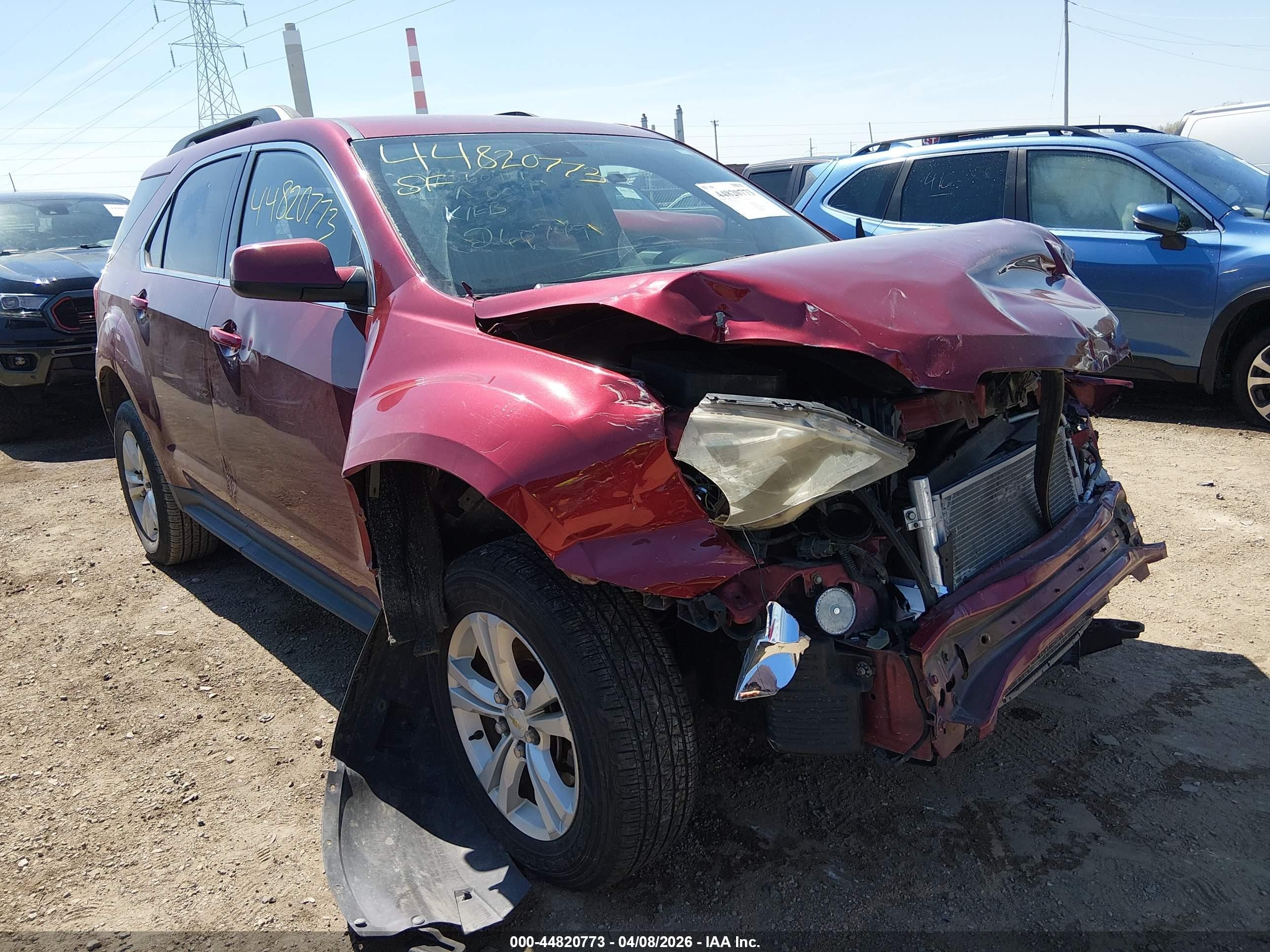 2010 Chevrolet Equinox Lt Red vin: 2CNALDEW1A6260749