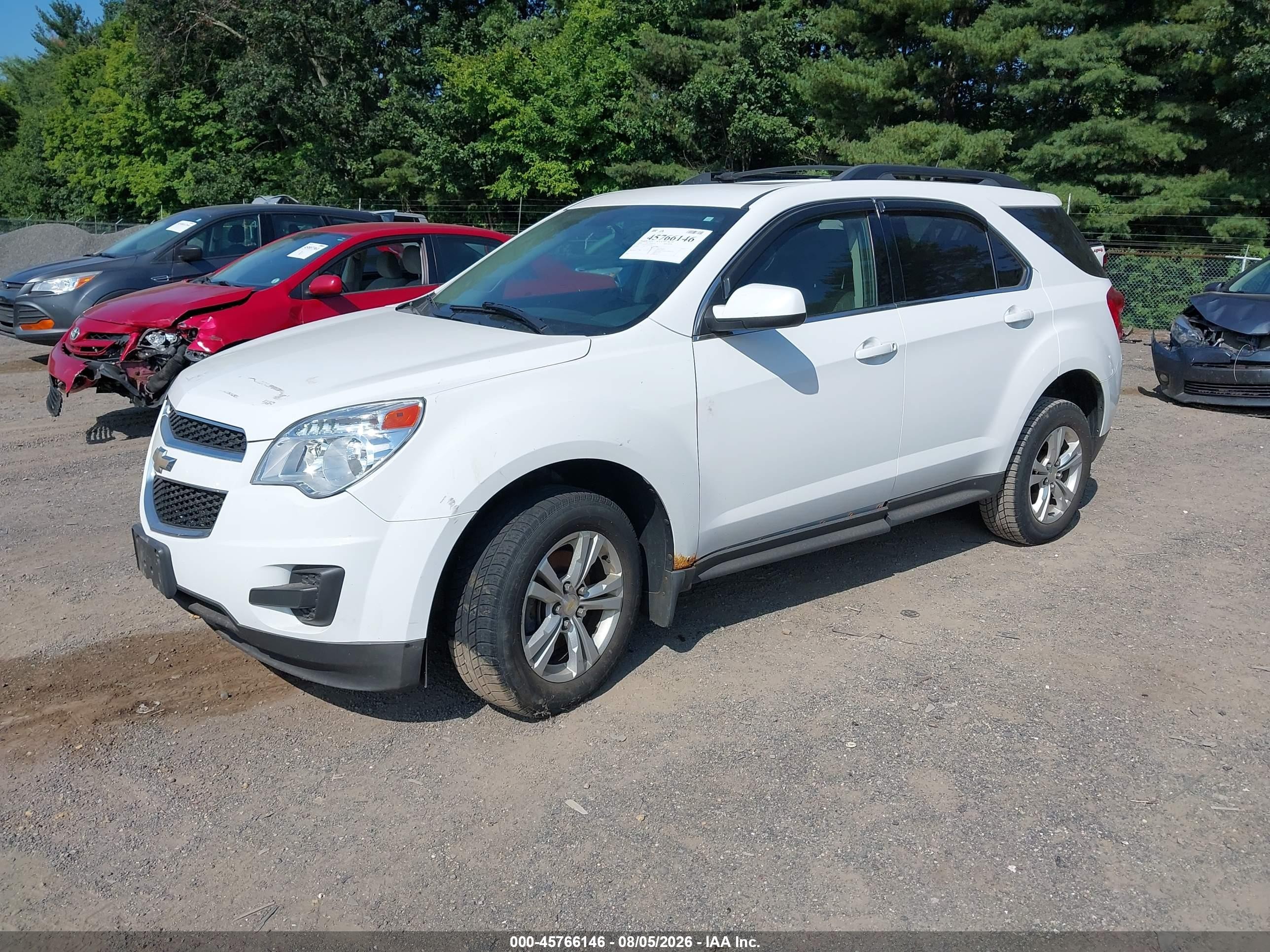 2010 Chevrolet Equinox Lt White vin: 2CNALDEW2A6282825