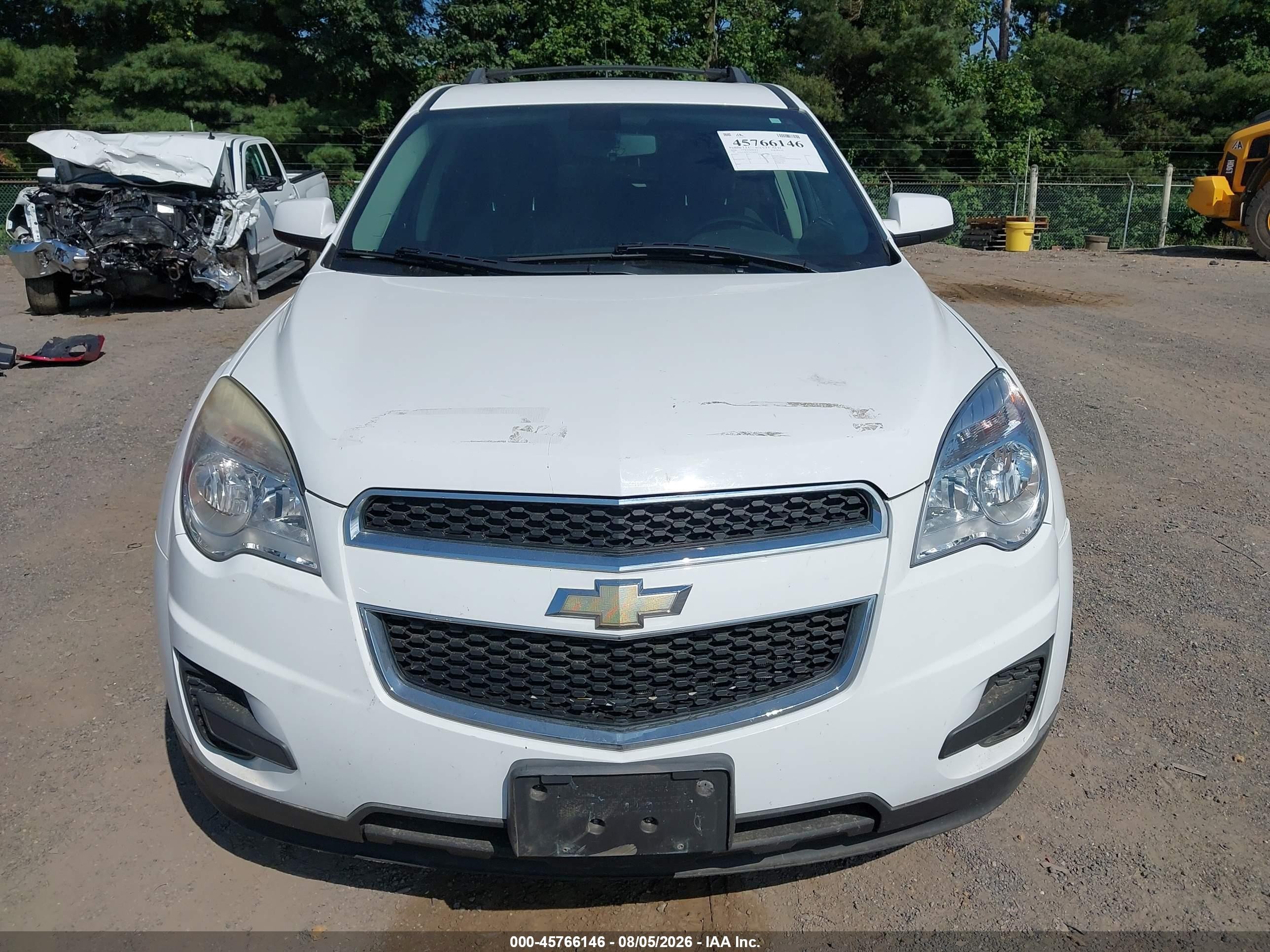 2010 Chevrolet Equinox Lt White vin: 2CNALDEW2A6282825