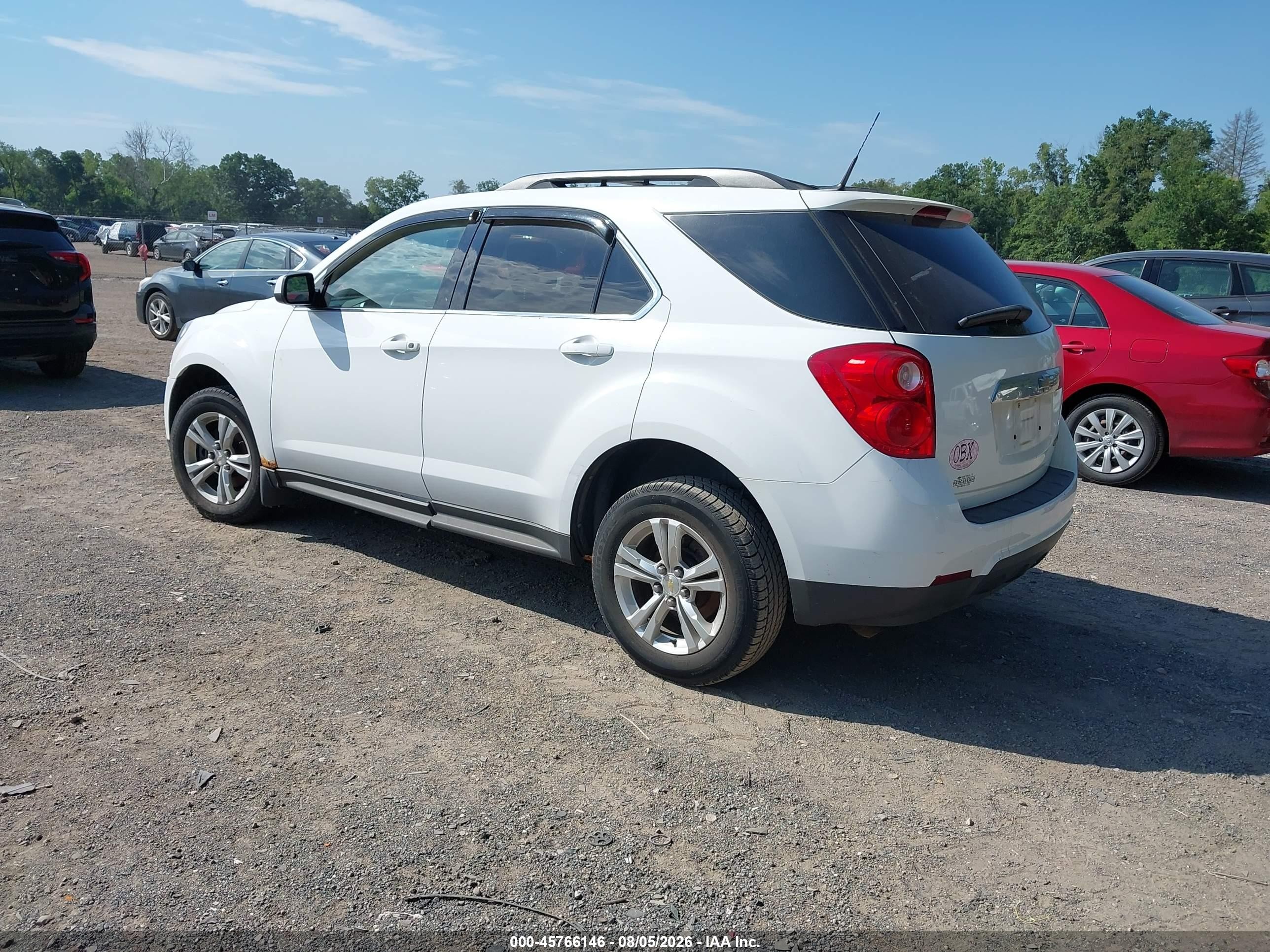 2010 Chevrolet Equinox Lt White vin: 2CNALDEW2A6282825
