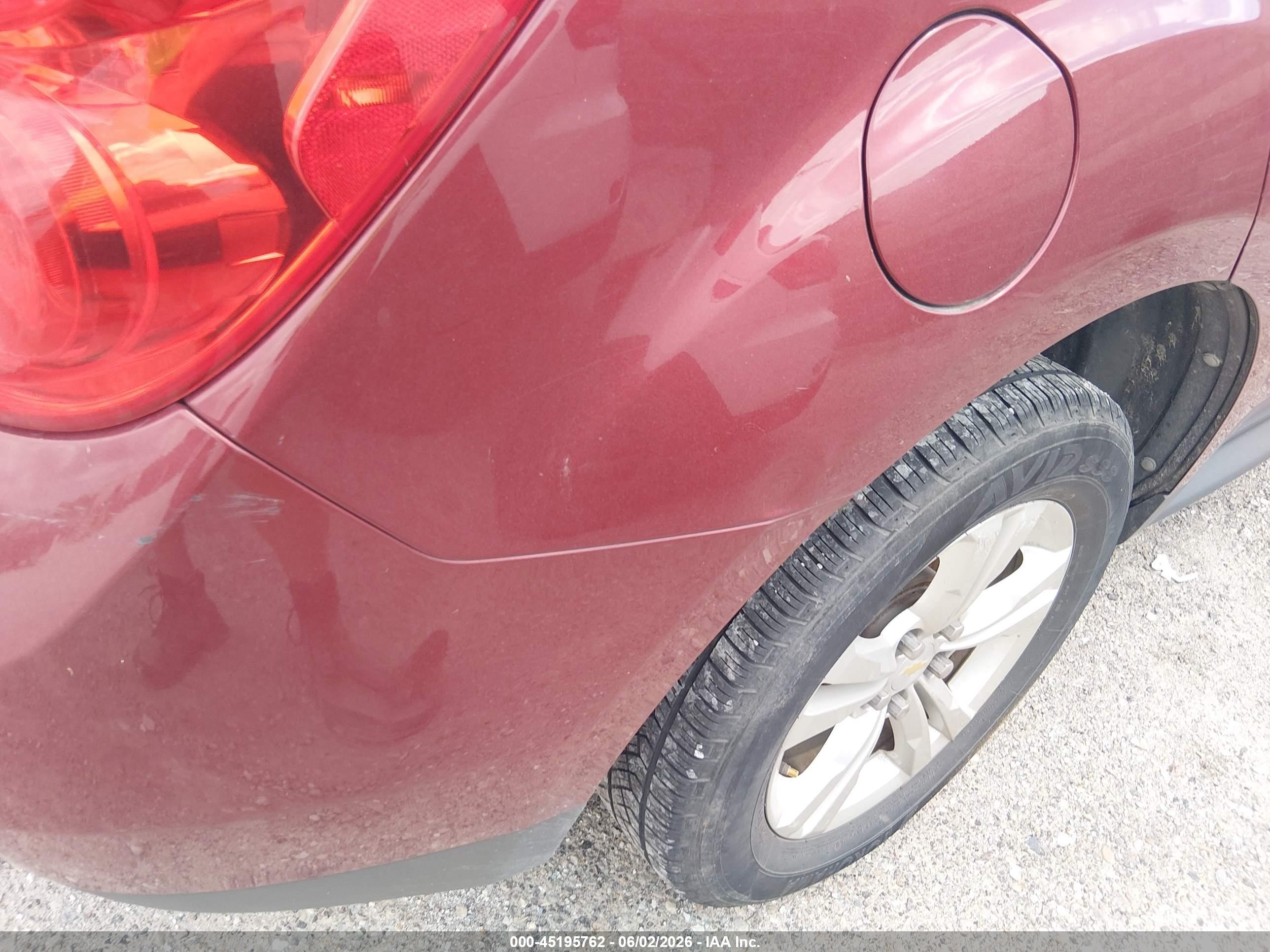 2010 Chevrolet Equinox Lt Maroon vin: 2CNALDEW4A6219841