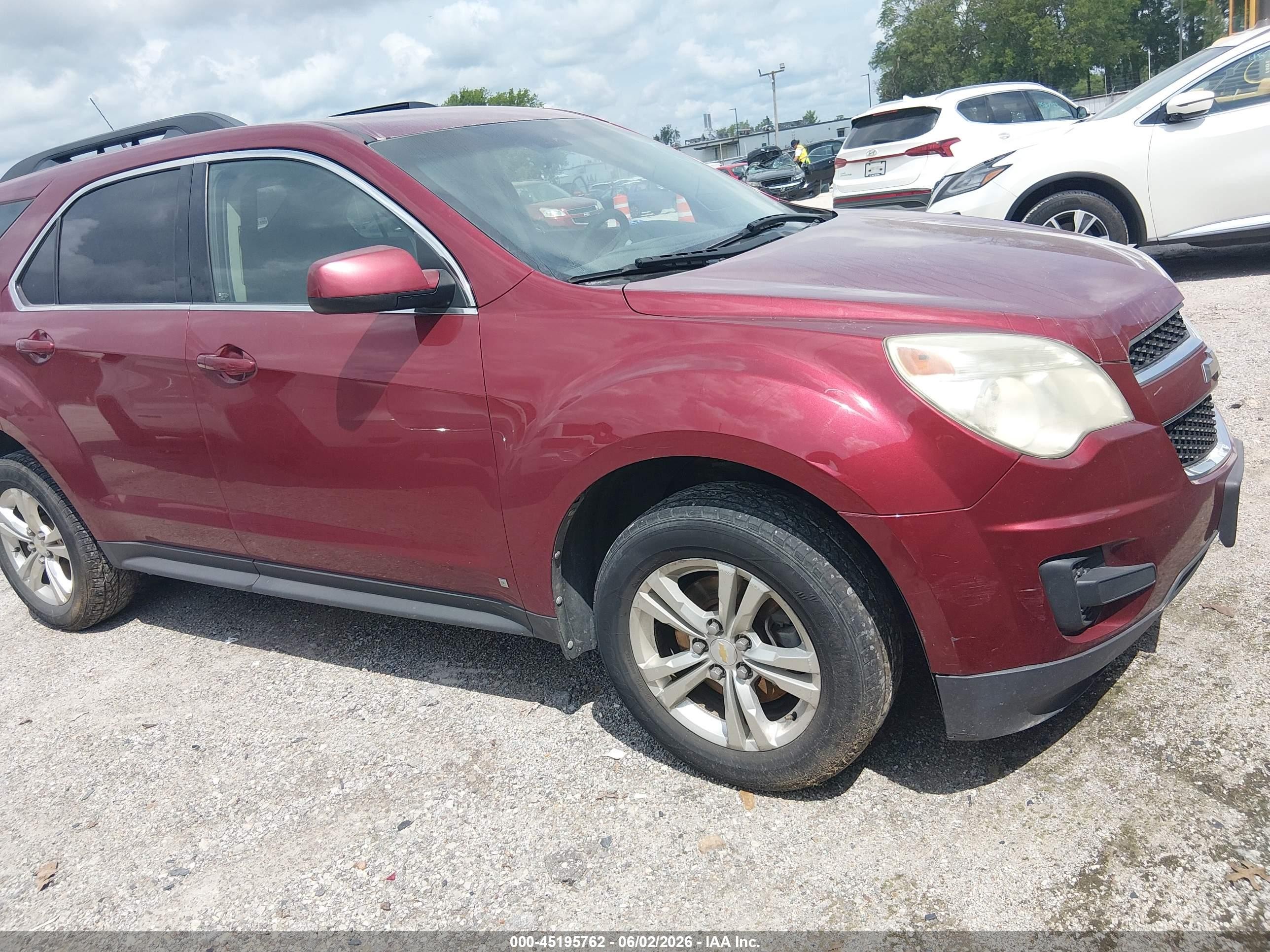 2010 Chevrolet Equinox Lt Maroon vin: 2CNALDEW4A6219841