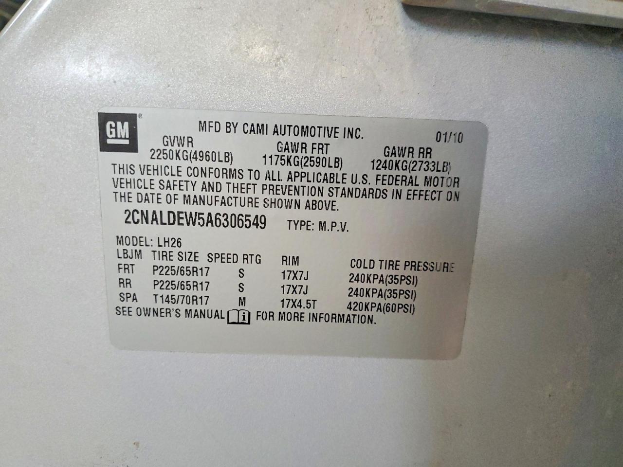 2010 Chevrolet Equinox Lt Silver vin: 2CNALDEW5A6306549