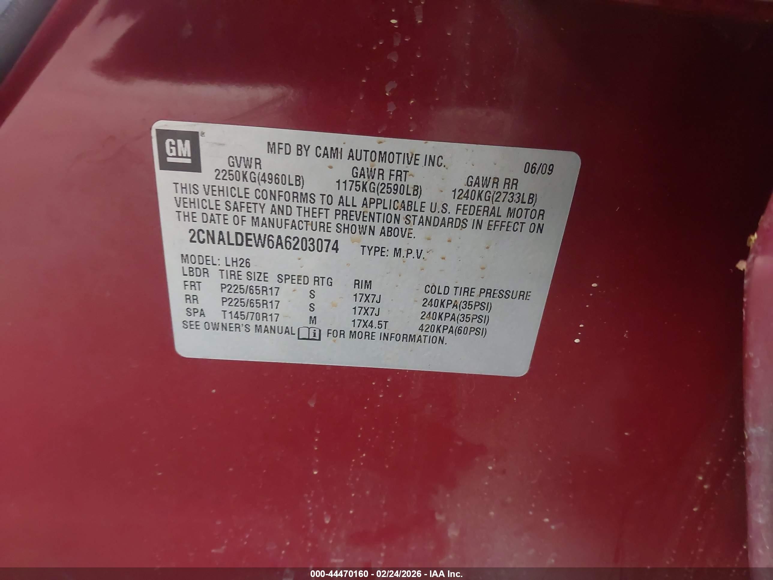 2010 Chevrolet Equinox Lt Burgundy vin: 2CNALDEW6A6203074