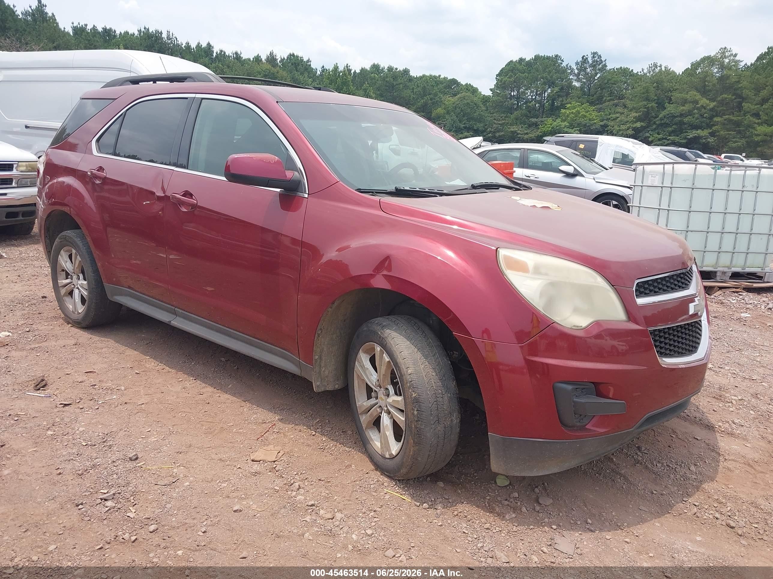 2010 Chevrolet Equinox Lt Burgundy vin: 2CNALDEW6A6257006