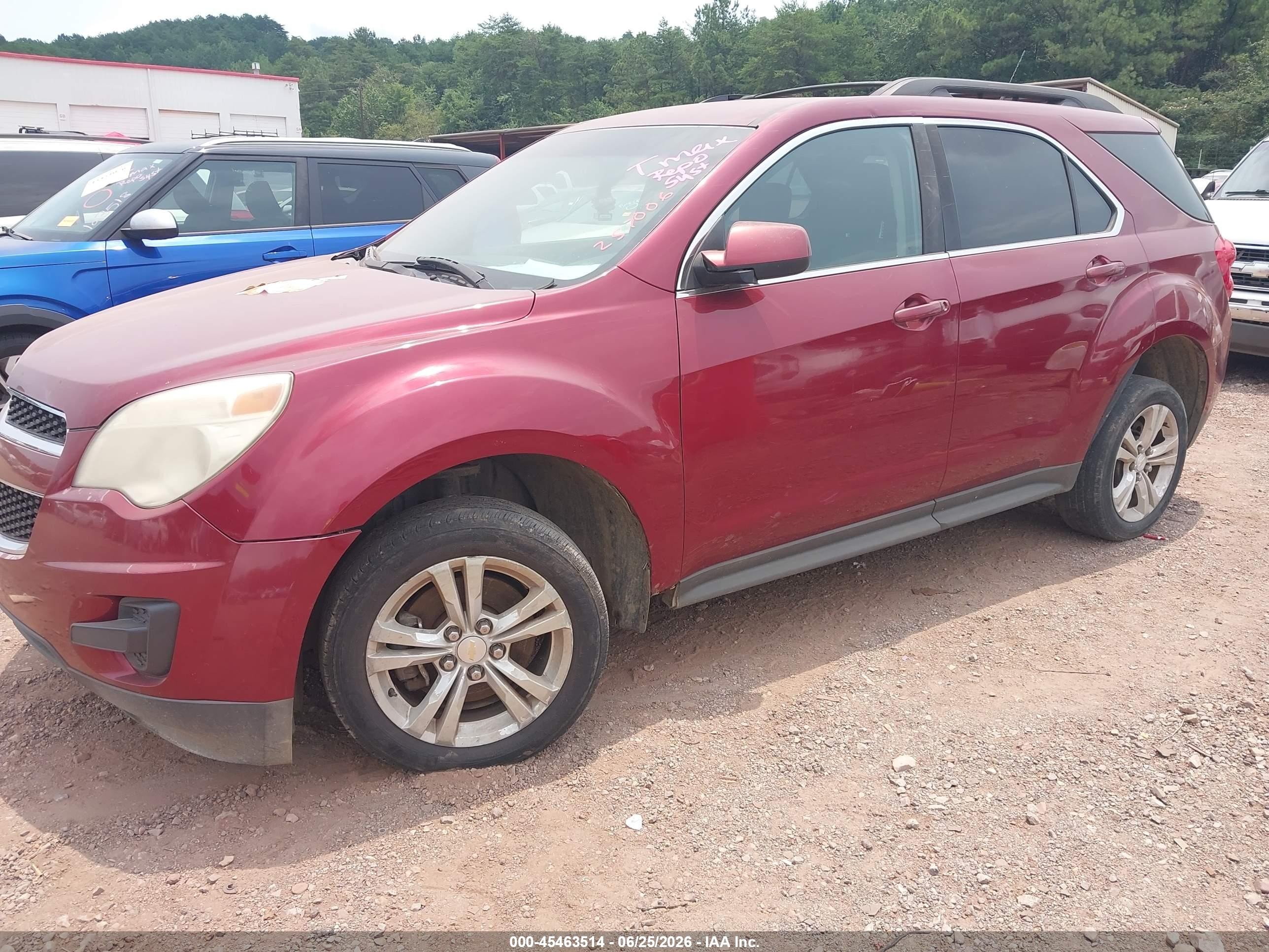 2010 Chevrolet Equinox Lt Burgundy vin: 2CNALDEW6A6257006