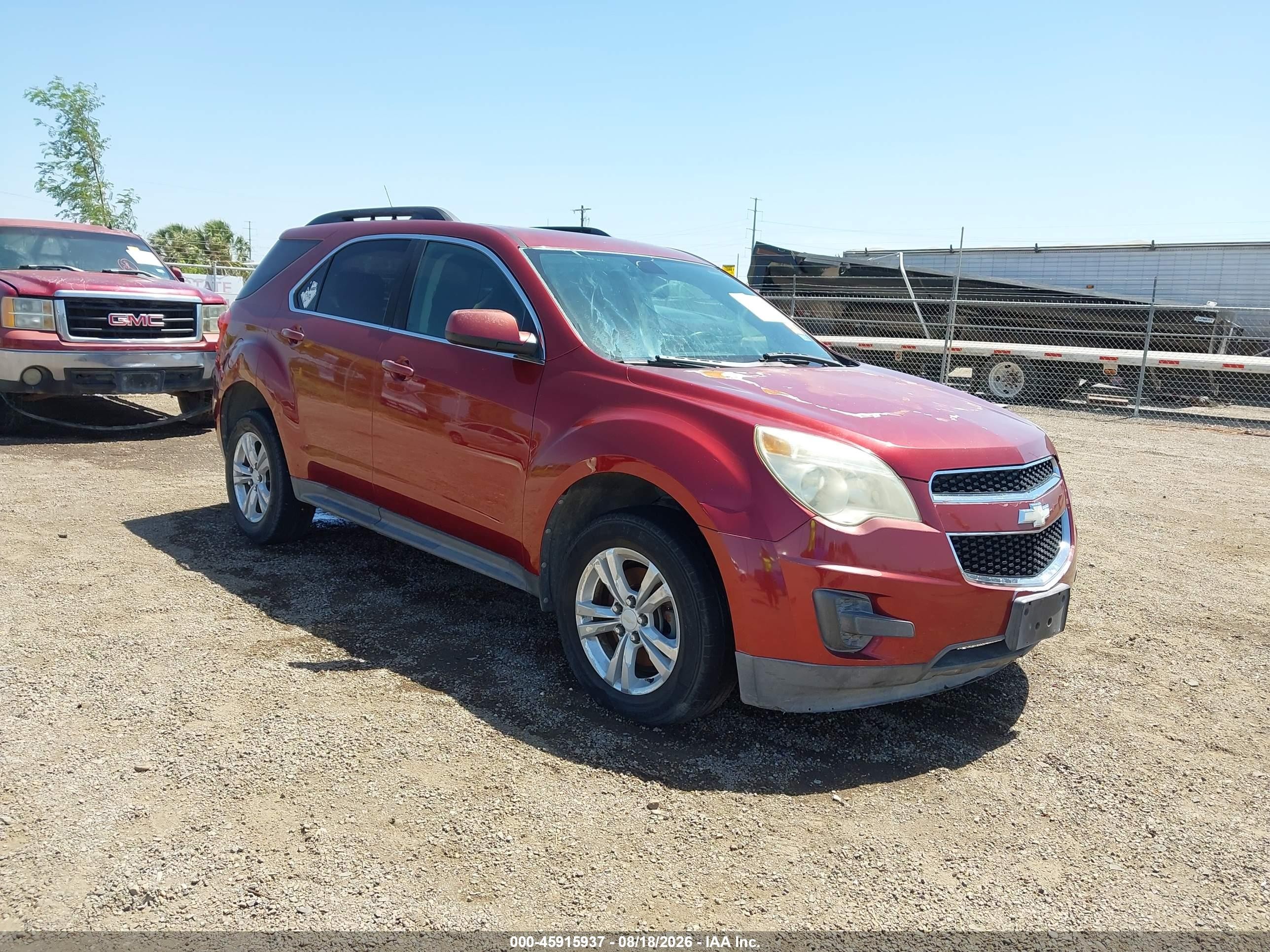 2010 Chevrolet Equinox Lt Red vin: 2CNALDEW7A6264059