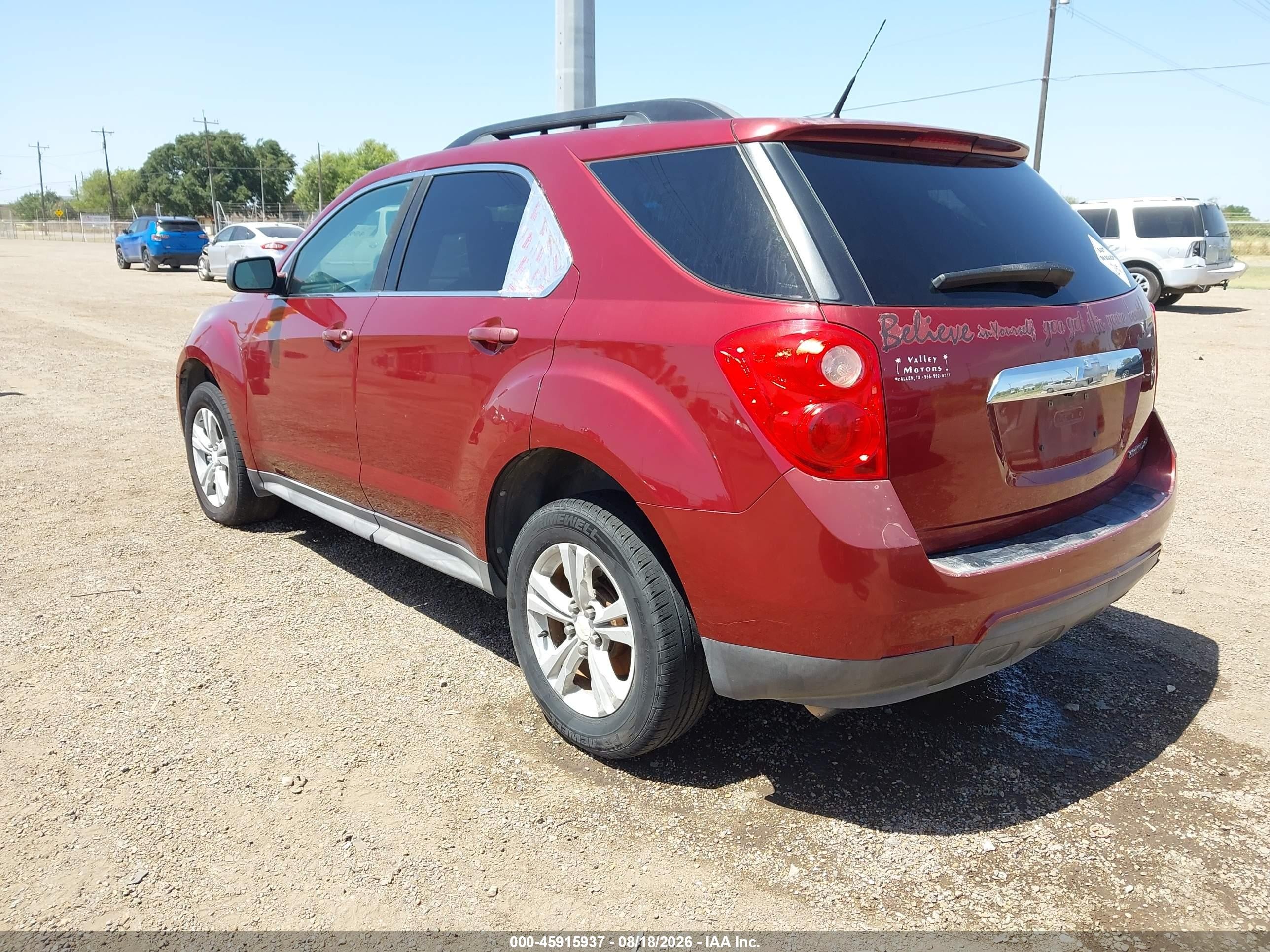 2010 Chevrolet Equinox Lt Красный vin: 2CNALDEW7A6264059
