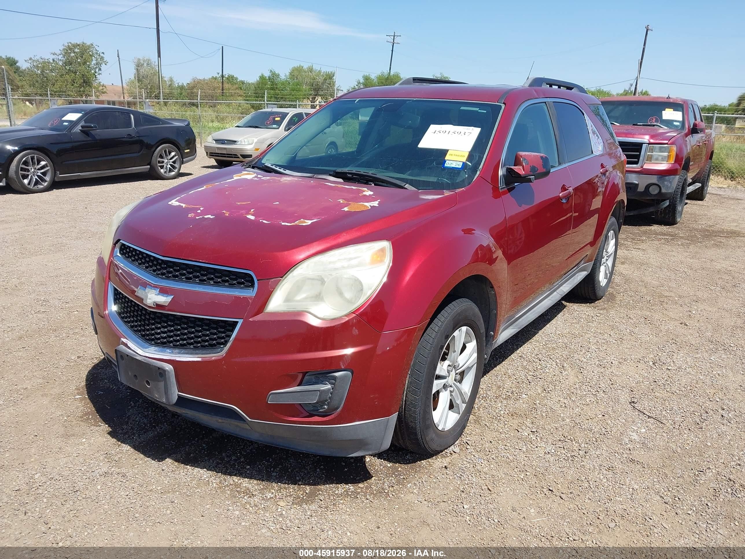 2010 Chevrolet Equinox Lt Красный vin: 2CNALDEW7A6264059