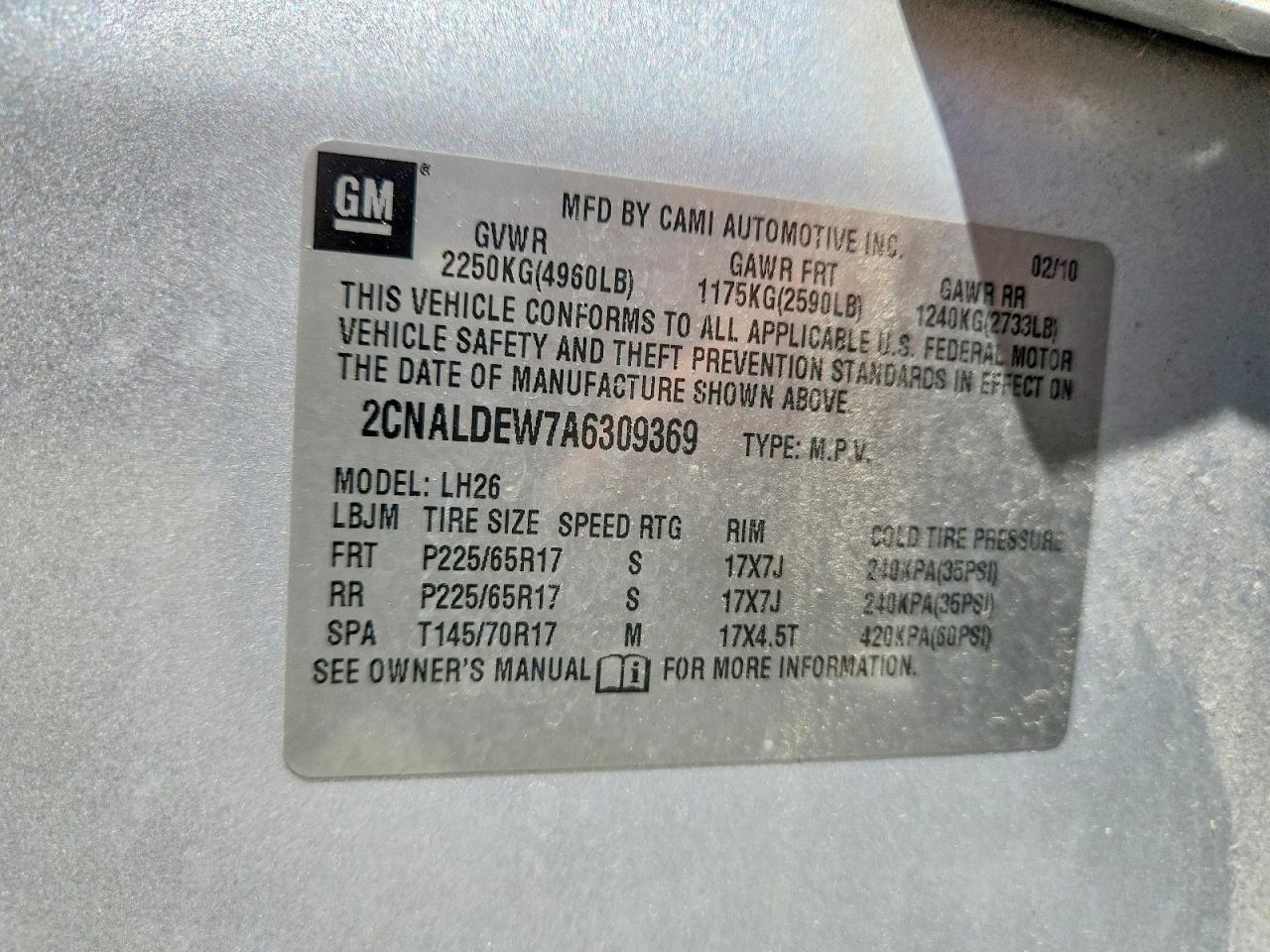 2010 Chevrolet Equinox Lt Silver vin: 2CNALDEW7A6309369