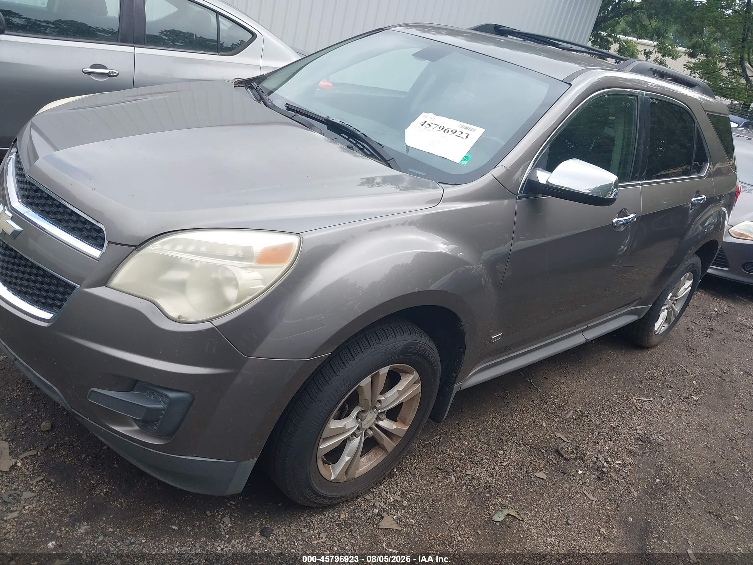 2010 Chevrolet Equinox Lt Gray vin: 2CNALDEW7A6361701