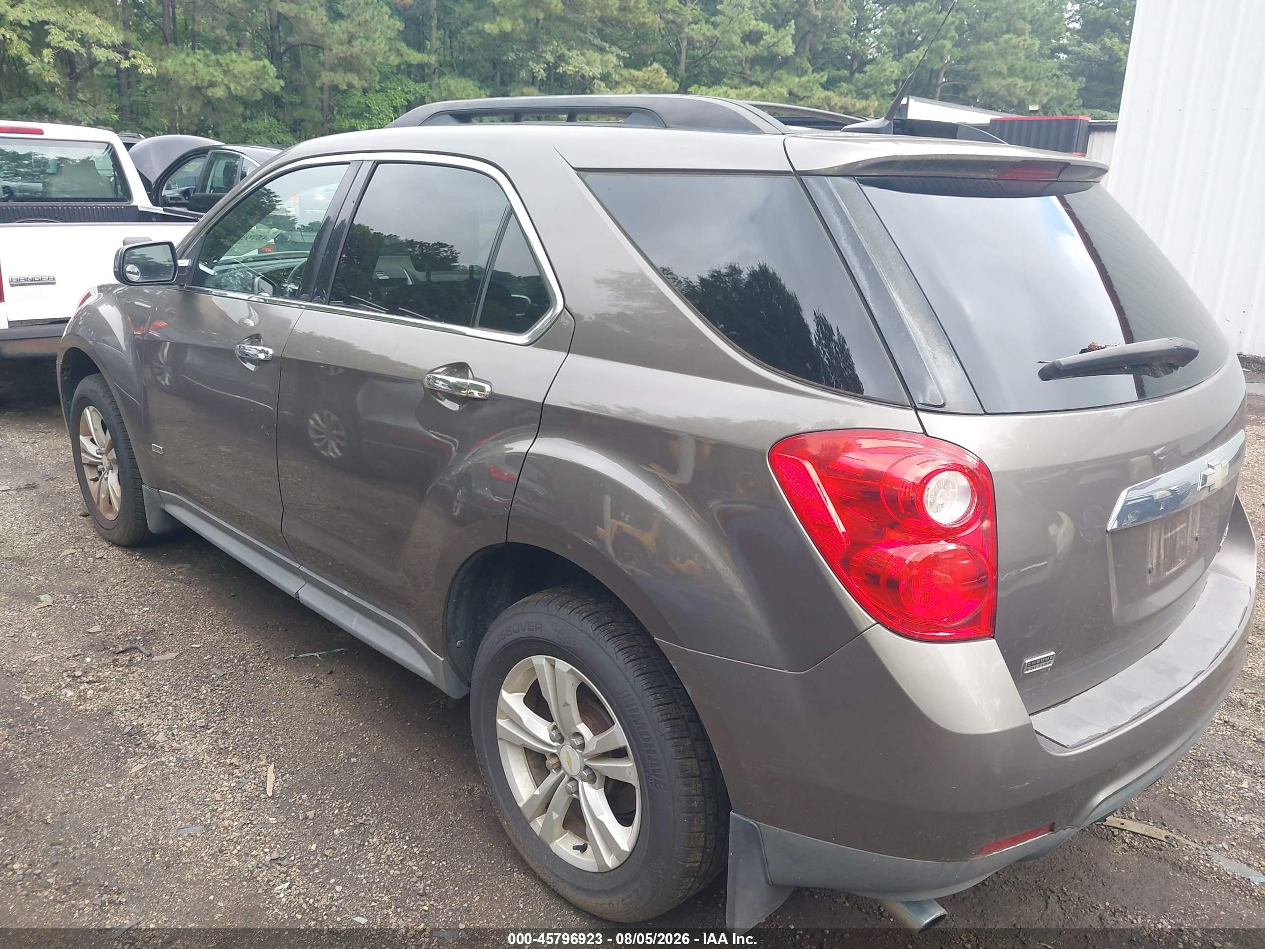 2010 Chevrolet Equinox Lt Gray vin: 2CNALDEW7A6361701