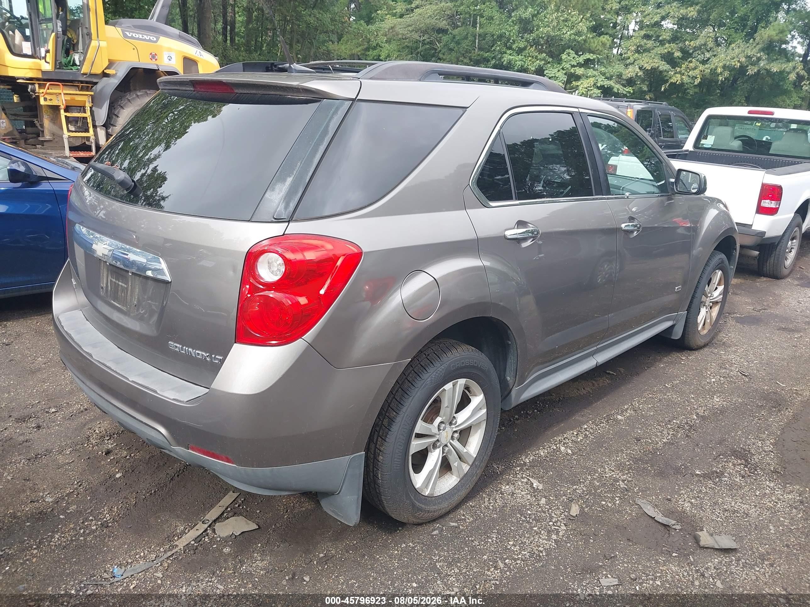 2010 Chevrolet Equinox Lt Gray vin: 2CNALDEW7A6361701